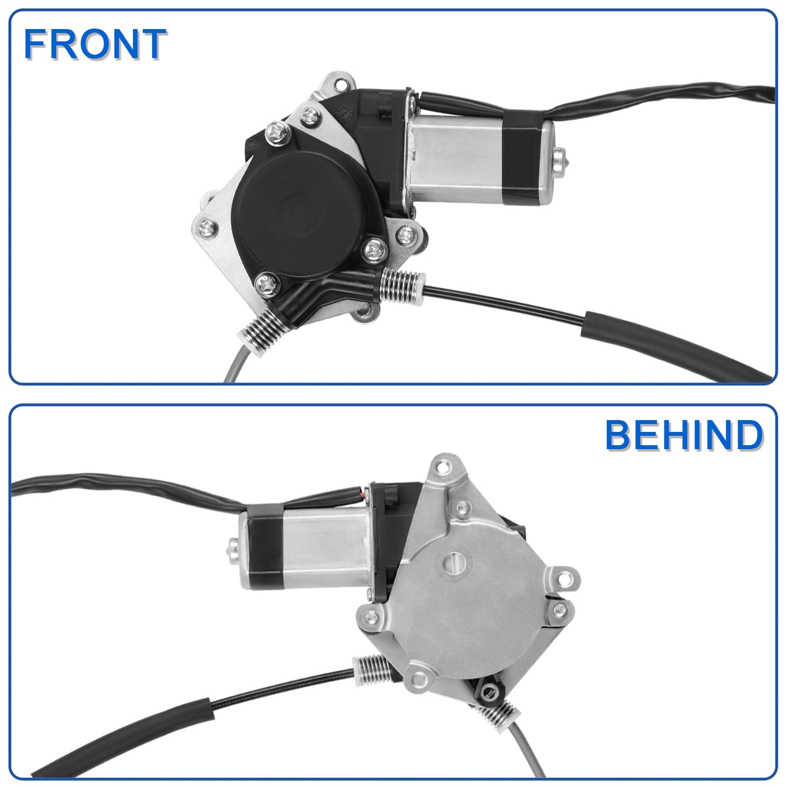 Obaee 751-712 Rear Left Driver Side Power Window Regulator with Motor Compatible with Ford Escape 2008-2012, Mercury Mariner, Ma