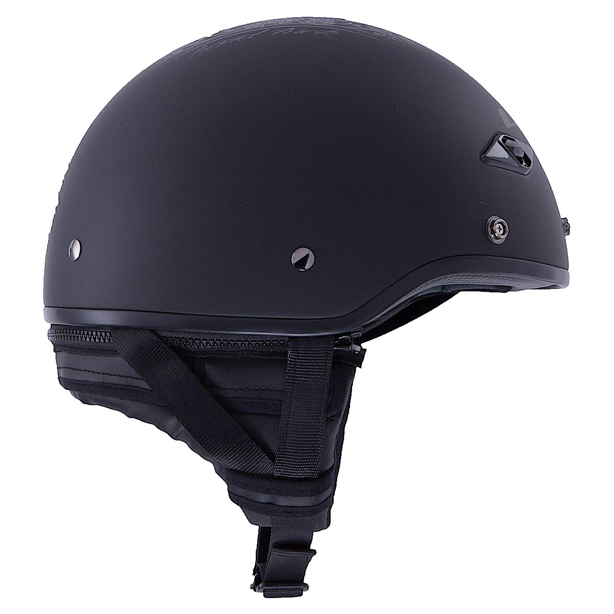 Ls2 Helmets Bagger Motorcycle Half Helmet (Hard Luck - X-Small)