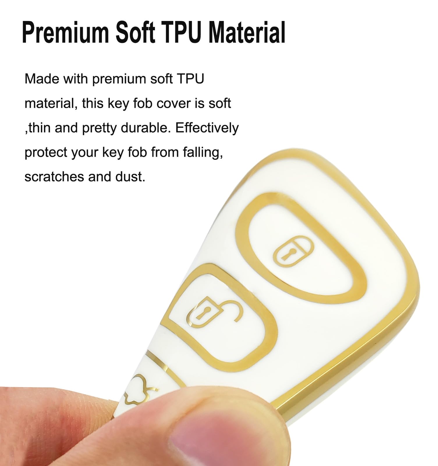 Arruweer Key Fob Cover For Hyundai Soft Tpu Key Fob Case Holder Protector Compatiable With Hyundai Elantra Accent Sonata Kia Opt