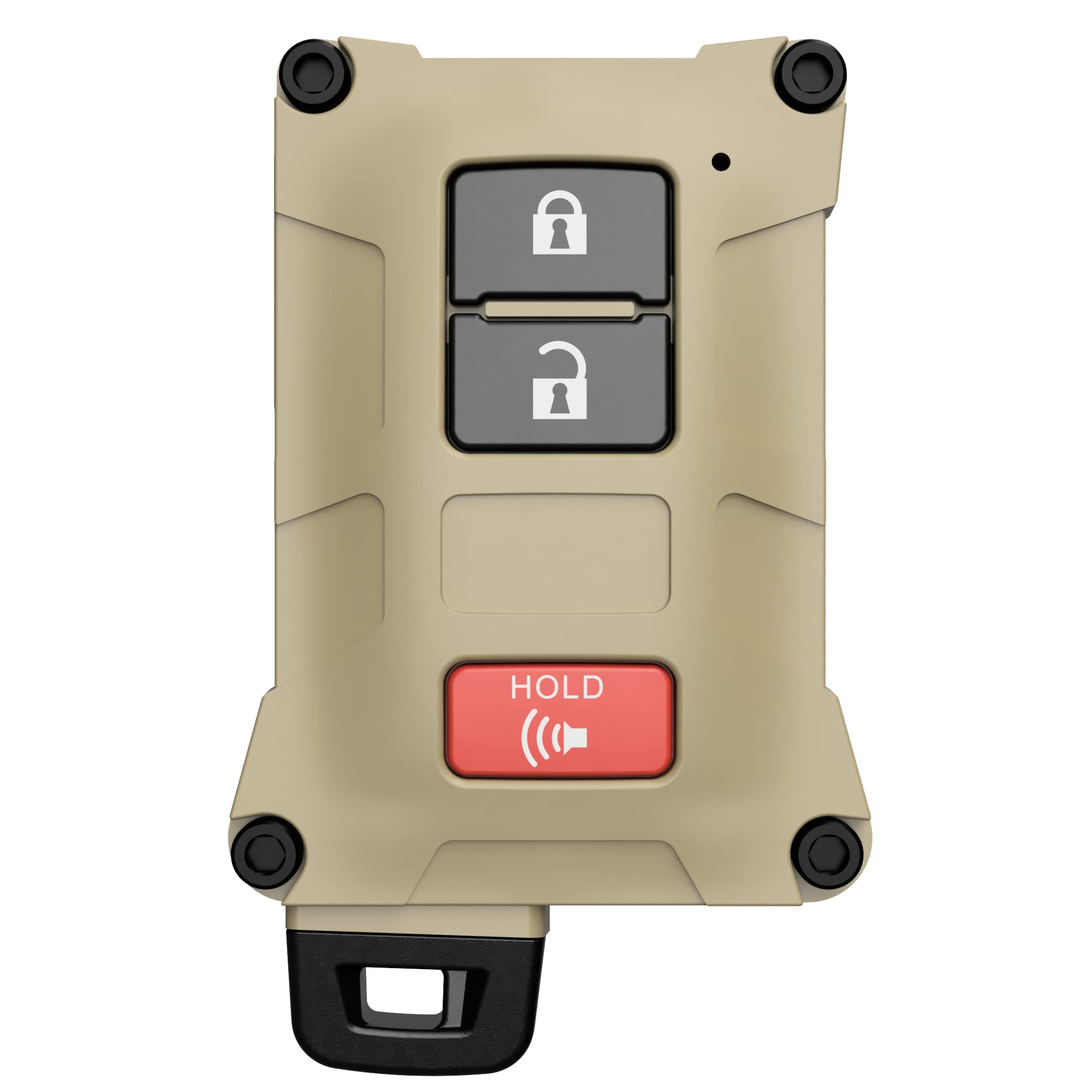 Tacoma Accessories 2016-2022 3Rd Gen Tacoma - Key Fob Case Upgrade Mod - Compatible With Toyota Tacoma, 20-21 4Runner, 20-21 Tundra (Quicksand, Black Screws)