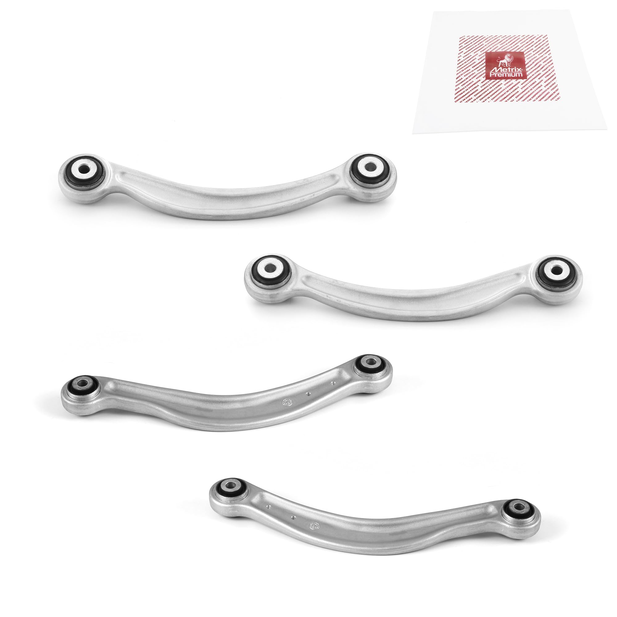 Metrix Premium Chassis Parts - 4 Pc L/R Rear Upper Forward & Rearward Control Arm Kit Fits 08-21 Mercedes-Benz C300, 08-15 C350,