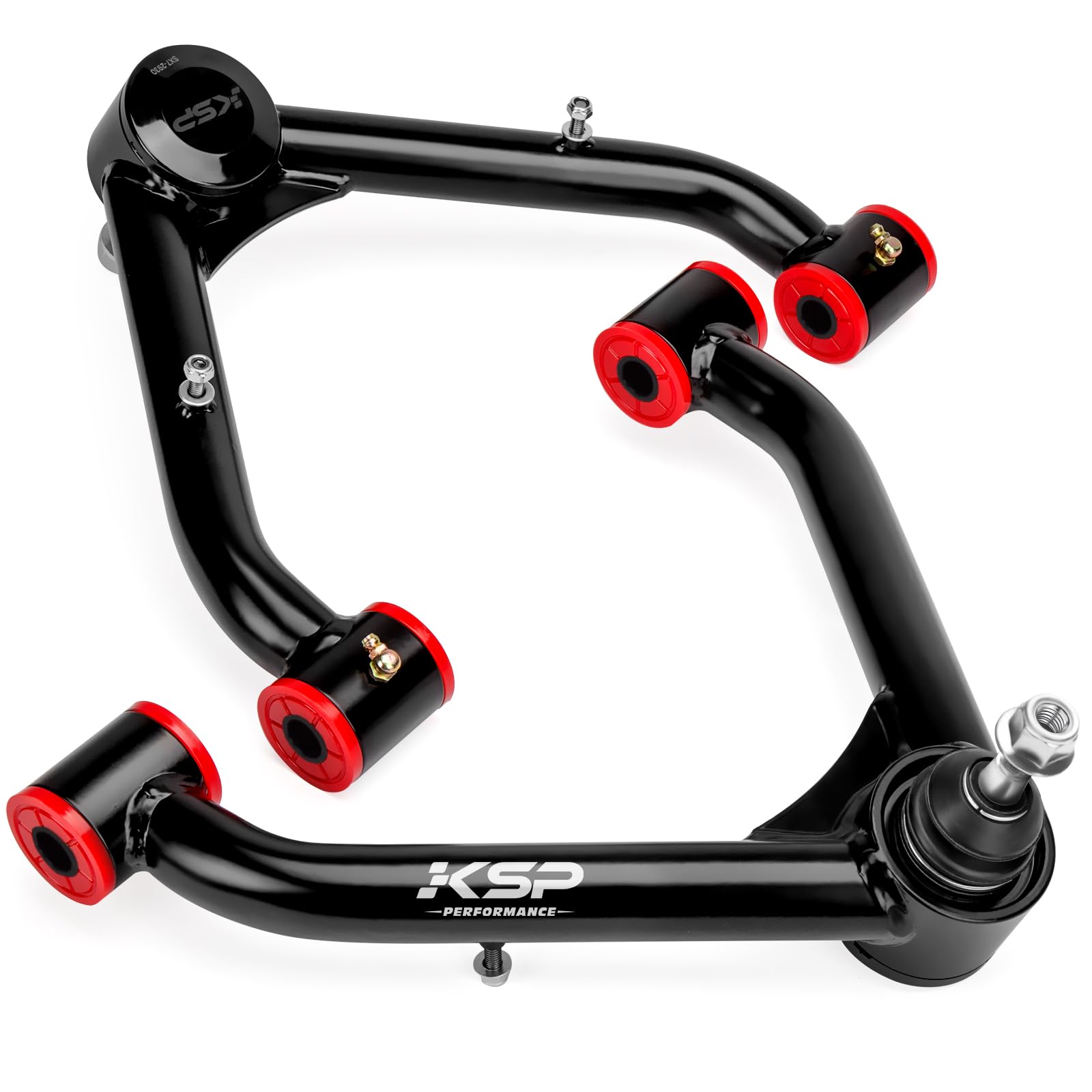 KSP Front Upper Control Arms for Silverado Sierra 1999-2006, 2-4'' Adjustable Tubular A-Arm Replacement Factory/Stock Suspension