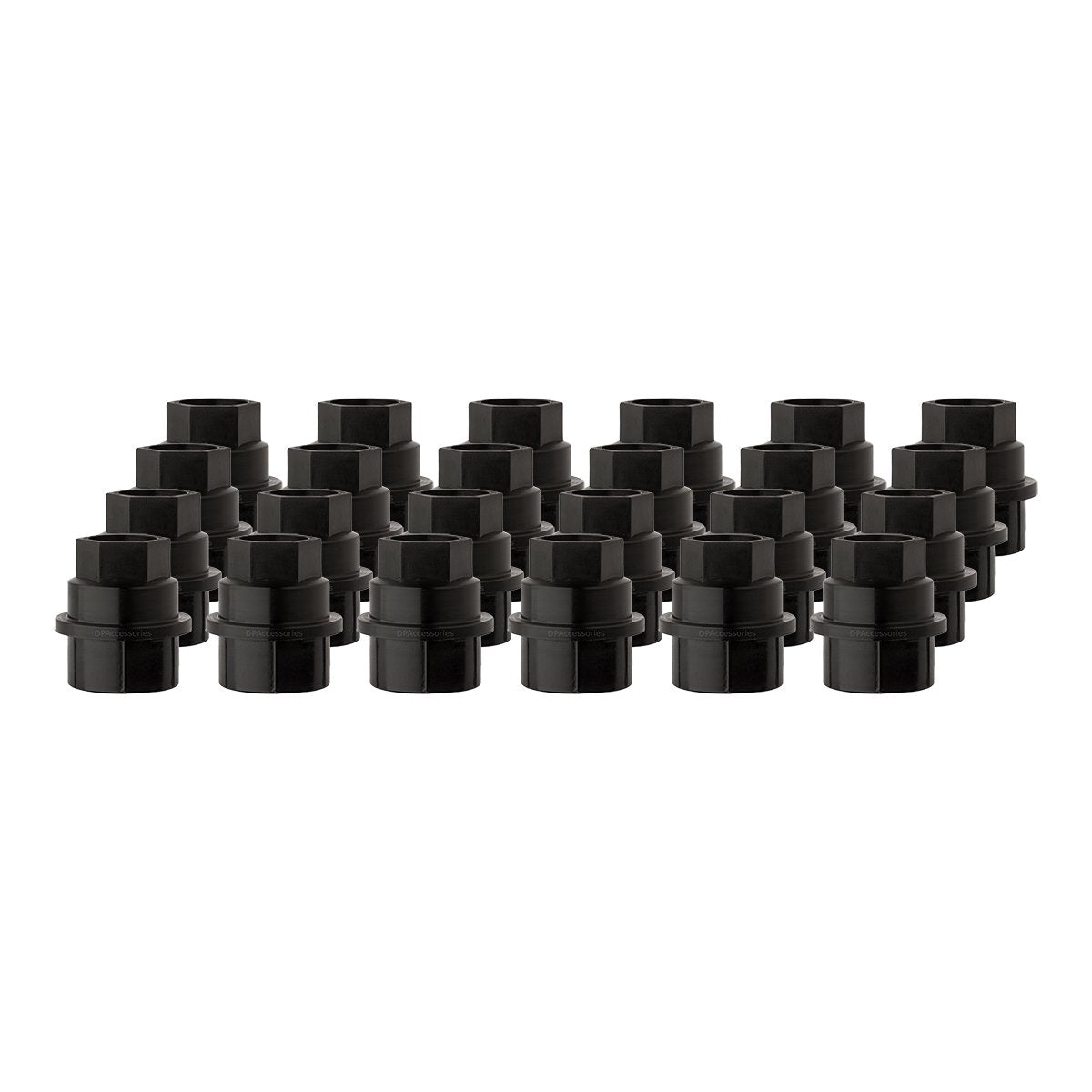 Dpaccessories Black Wheel Lug Nut Cap Cover For Chevrolet And Gmc - 24 Pack Cc-4D-P-Obk05024