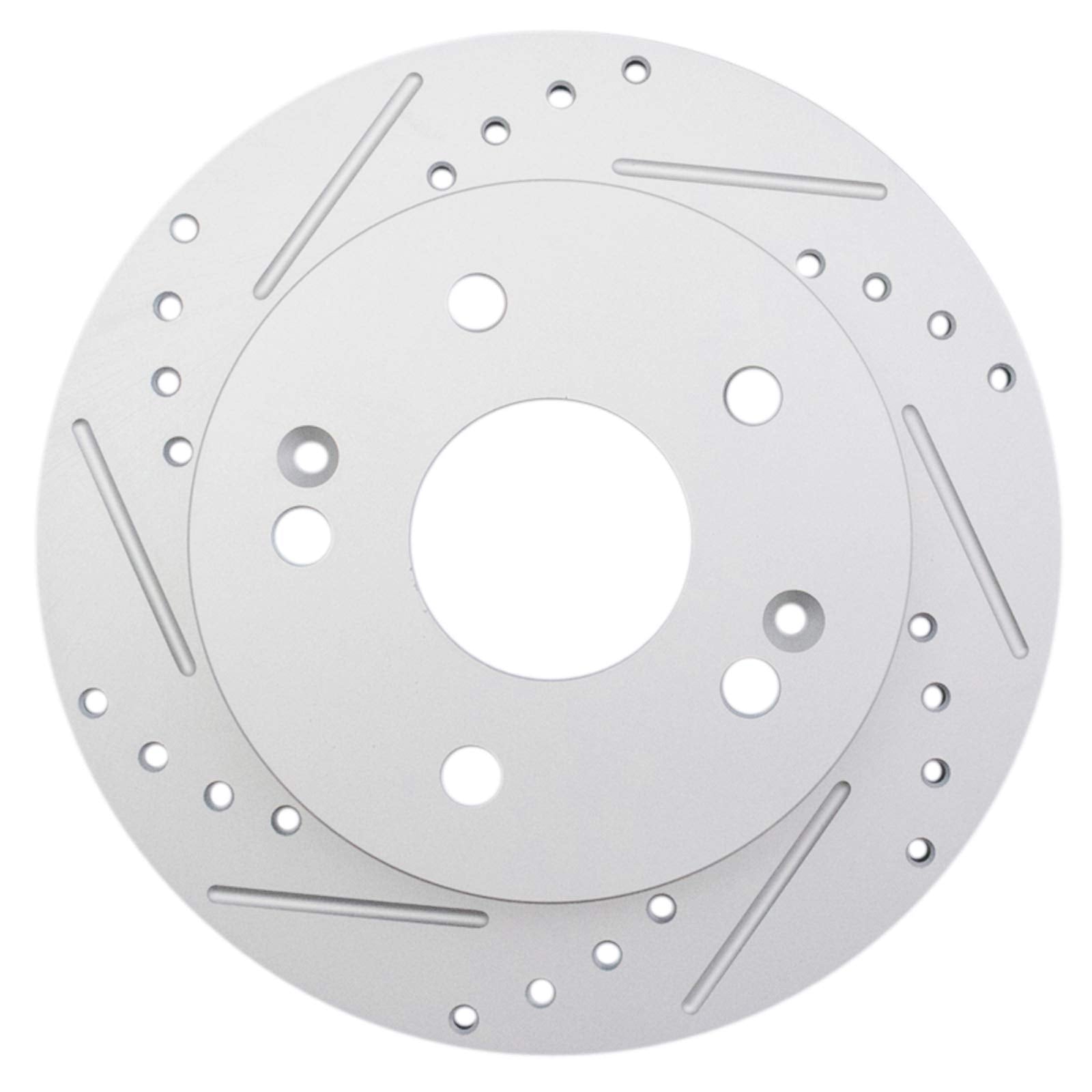 Trq Rear Performance Brake Rotors Set Premium G-Coated Cross Drilled & Slotted Compatible With 2013-2015 Acura Ilx 2012-2014 Hon