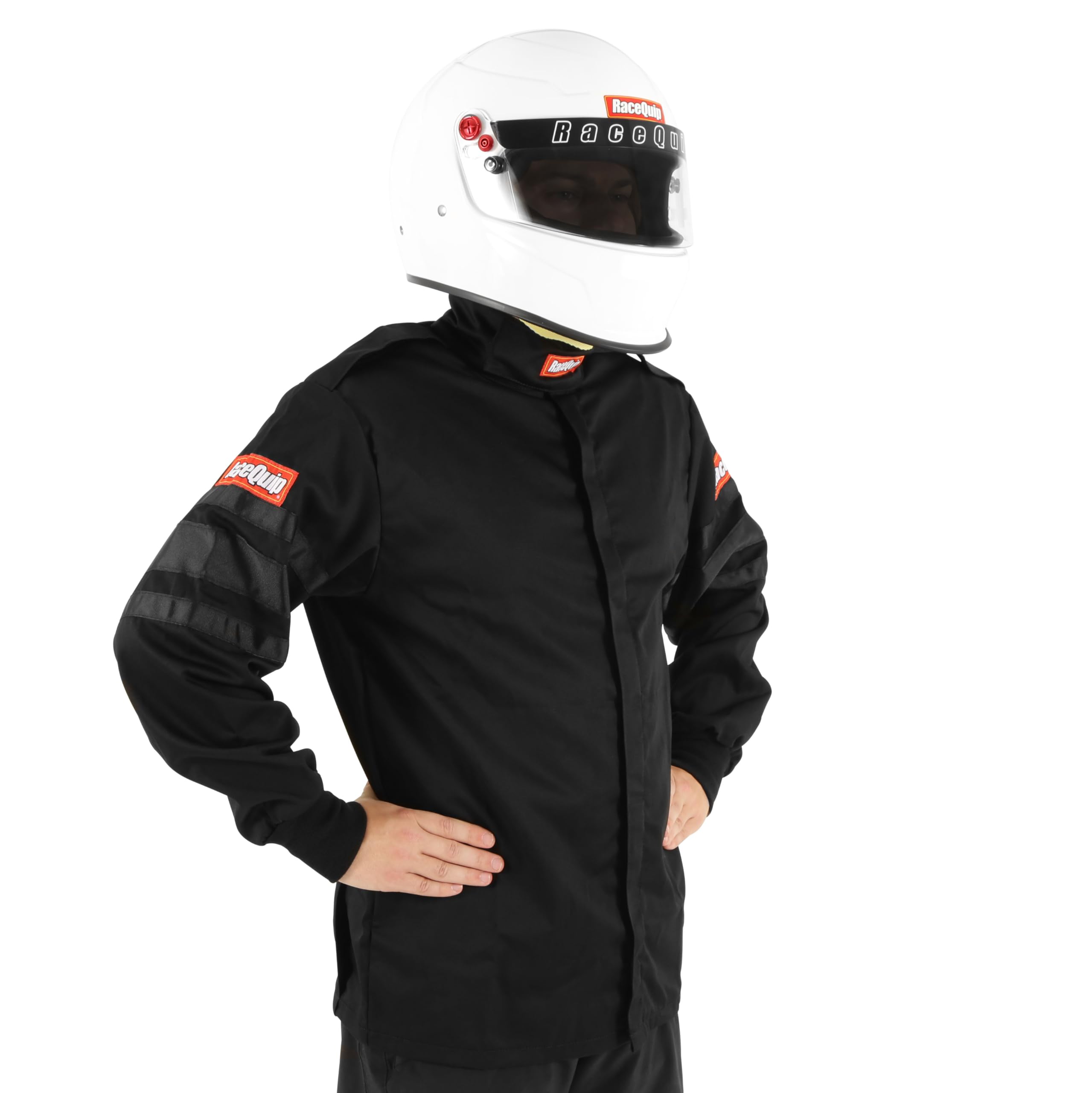 RaceQuip 111006RQP 110 Series Driving Jacket - SFI 3.2A/1 - Black - XL