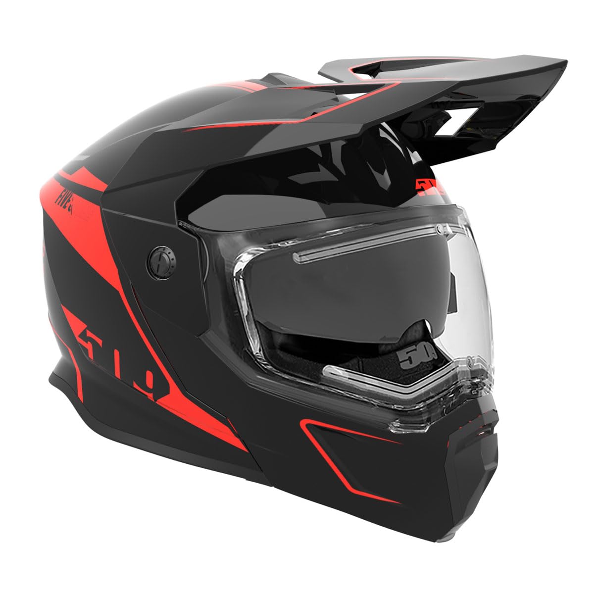 509 Delta R4 Ignite Snowmobile Helmet (Matte Black Aura (2024) - Small)