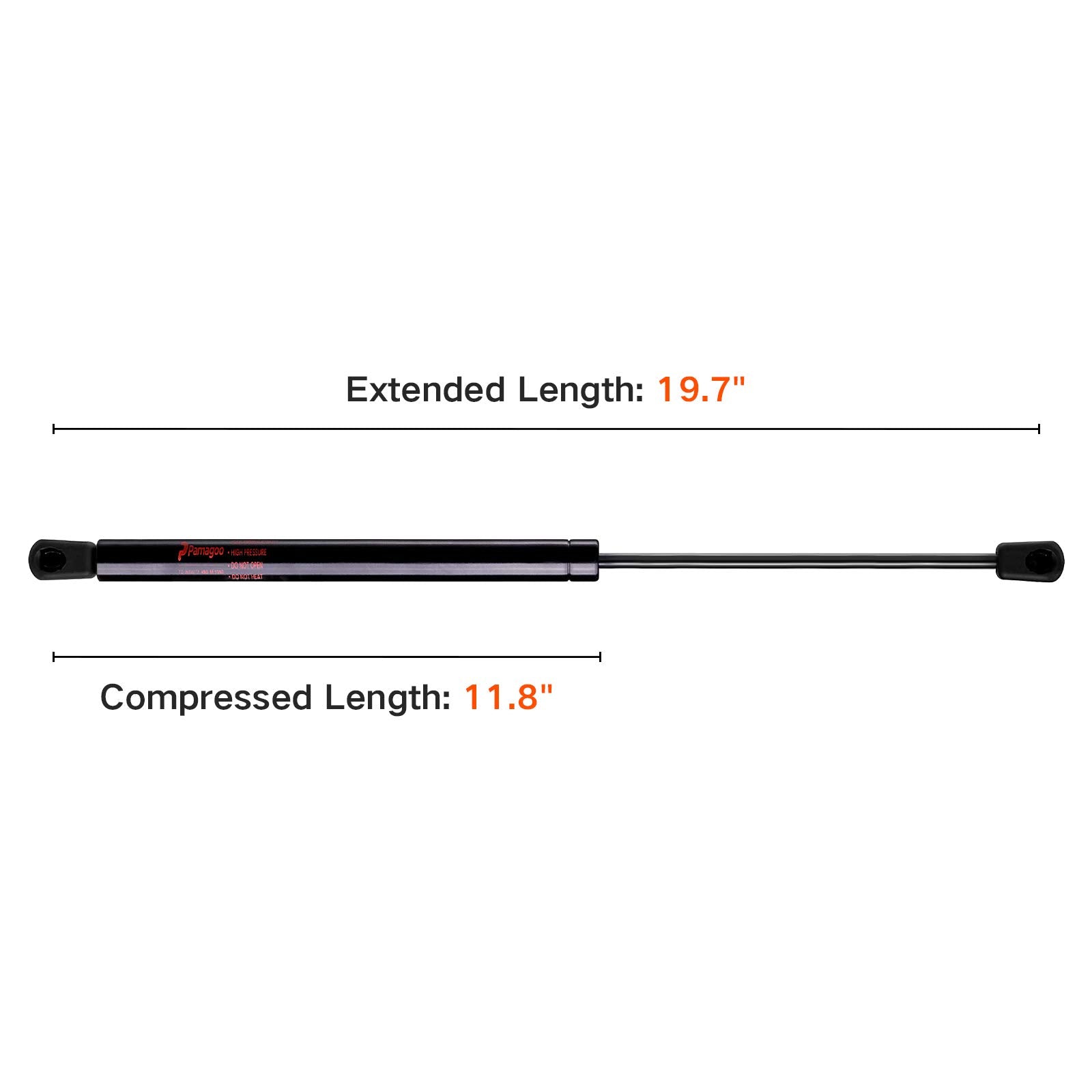 20 Inch Gas Spring Strut C16-08053 80 Lbs Per Prop Shock Lift For Tv Cabinet Door Rv Bed Storage Lid Rv Basement Door Tonneau Cover Motorhome Bay Door Engine Cover 2 Pack By Pamagoo