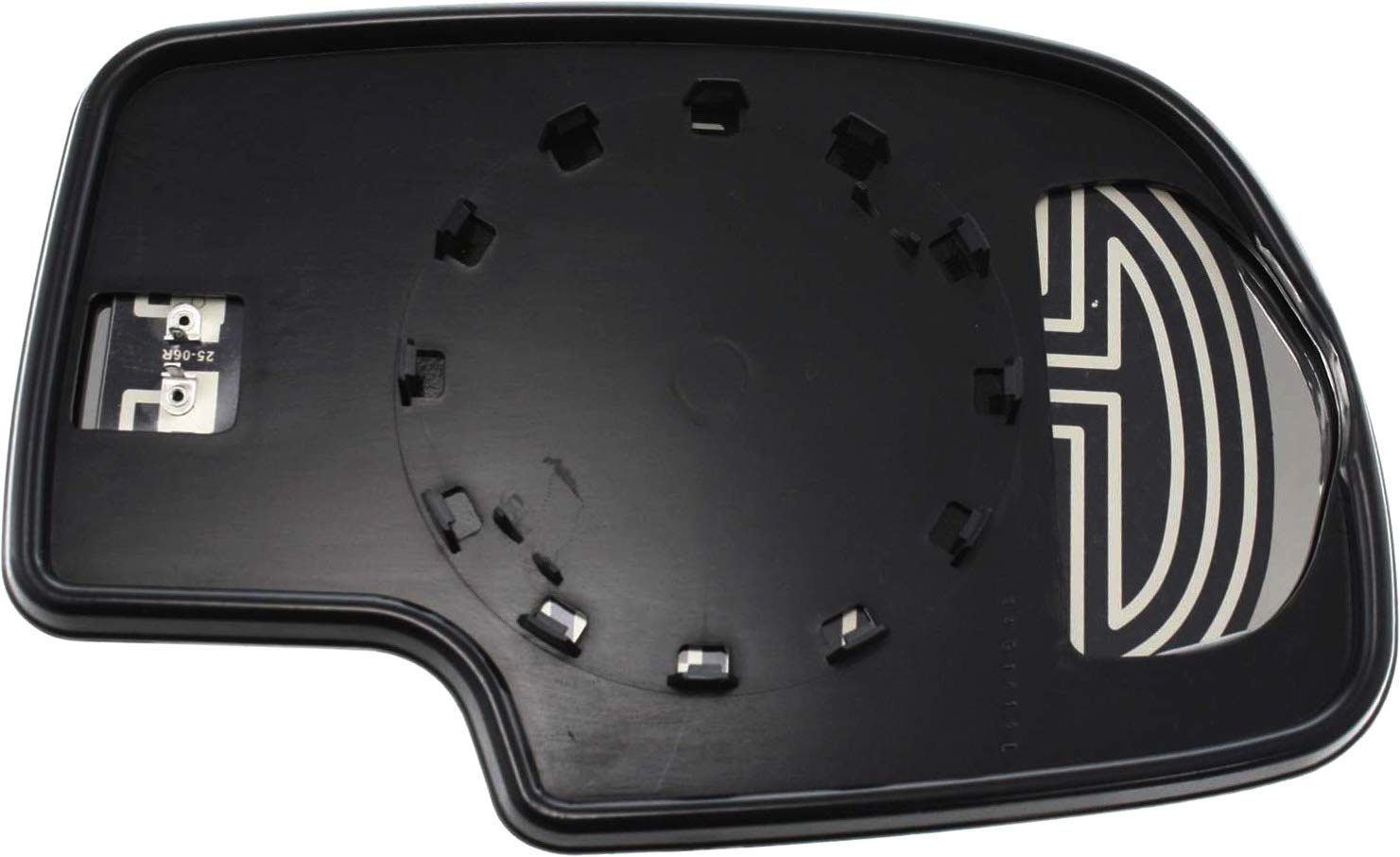 Kool Vue Driver Side Mirror Glass Compatible with 1999-2006 GMC Sierra 1500, Fits 2000-2006 Cadillac Escalade, Fits 1999-2006 Chevy Silverado 1500, Heated With Backing Plate GM1324108