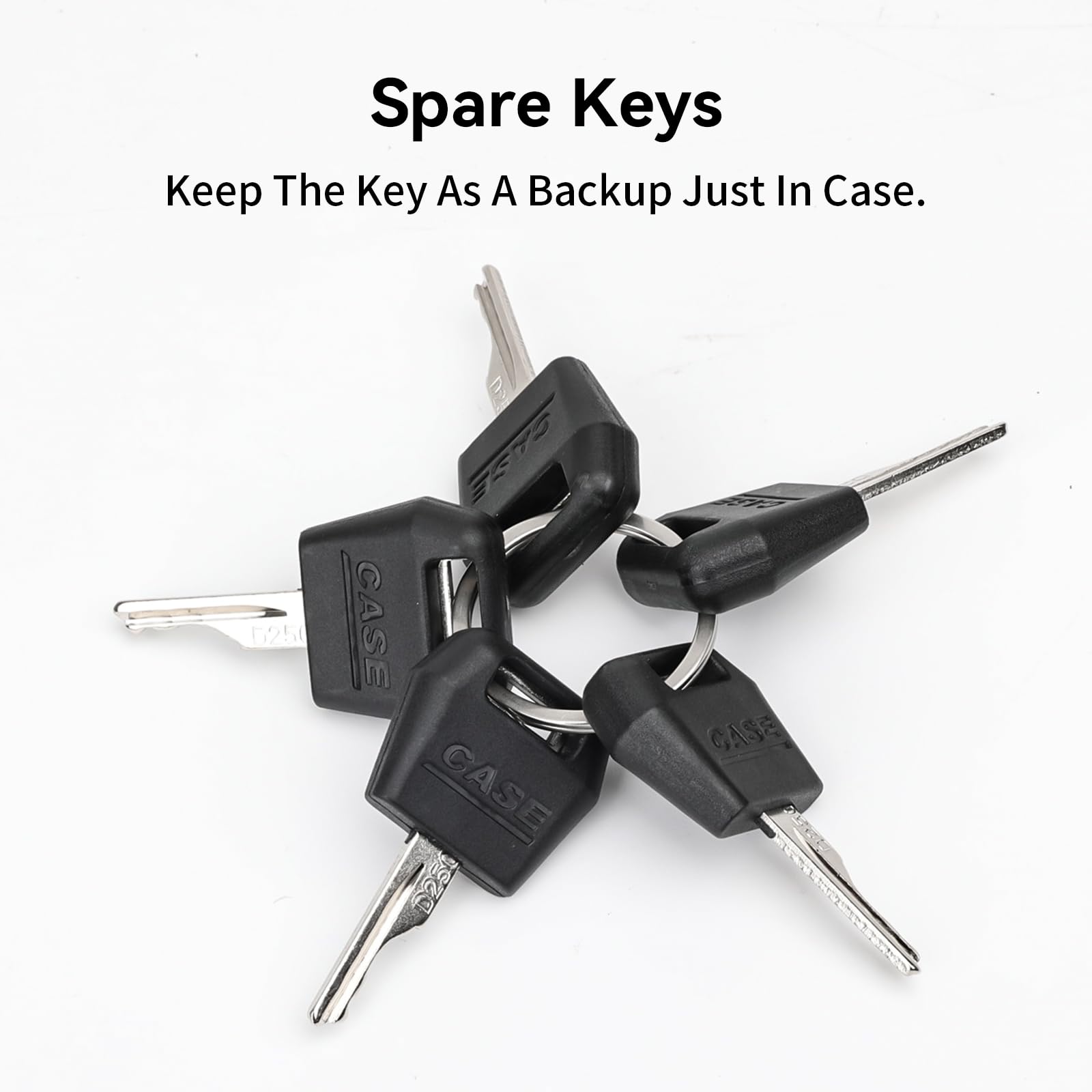 Pcs D250 Ignition Keys Replacement Key For Case Ih Tractor Dozer Backhoe, Starter Key For Case/International Harvester Excavator