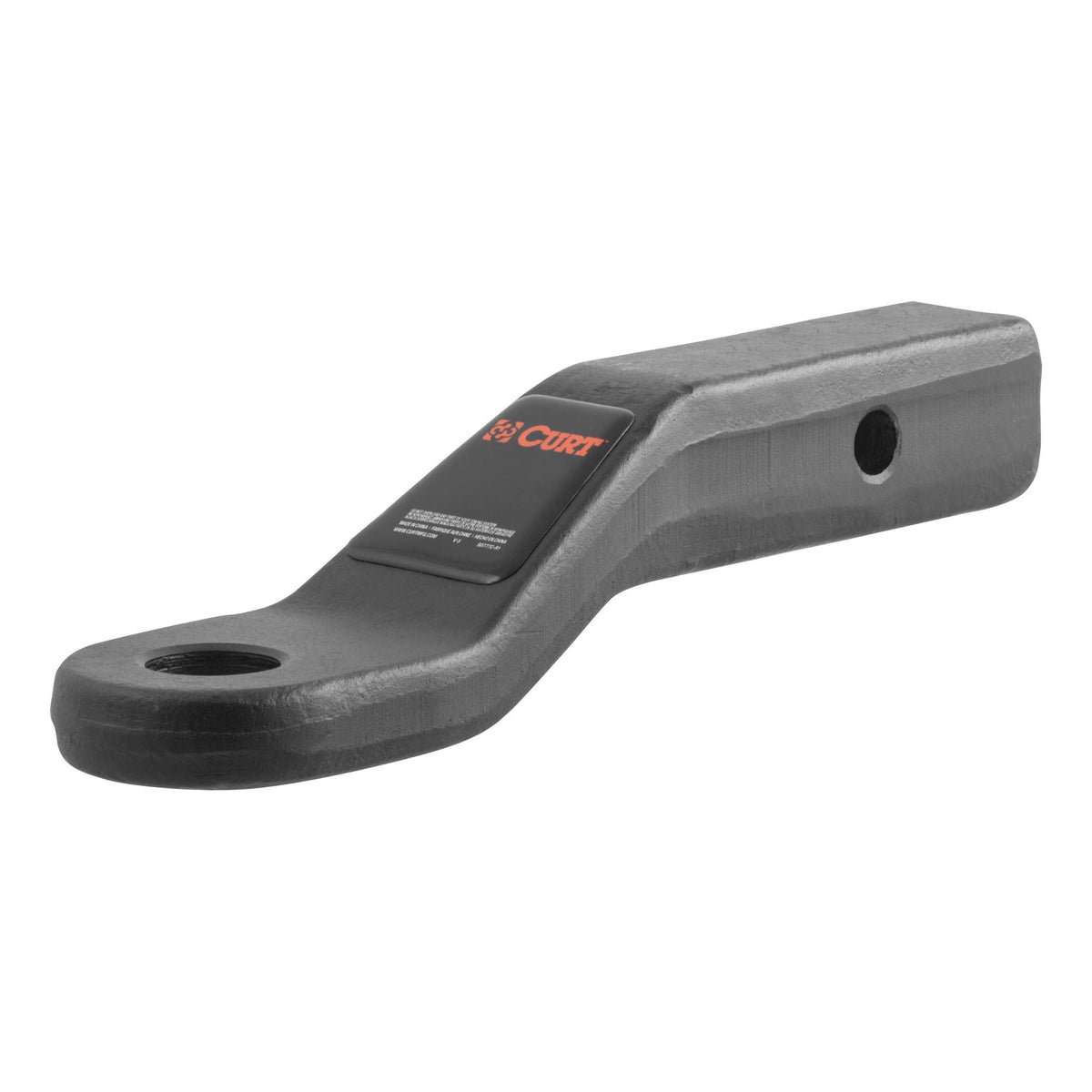 Curt 45340 Forged Trailer Hitch Ball Mount, Fits 2-Inch Receiver, 17,000 Lbs, 1-1/4-Inch Hole, 2-In Drop, 1-Inch Rise, Carbide B