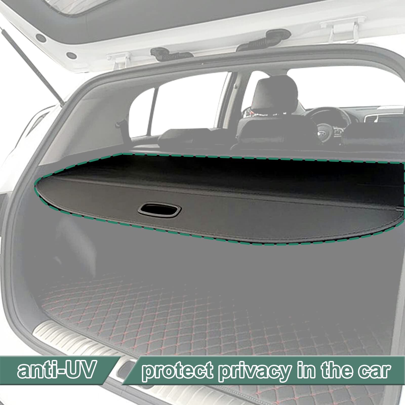 Saoknce For Cadillac Escalade Escalade Esv/Chevrolet Suburban Tahoe/Gmc Yukon Yukon Xl 2023 2022 2021 Cargo Cover Rear Storage W