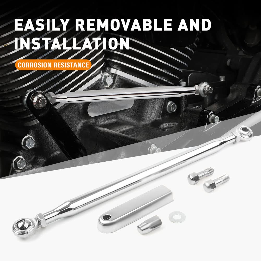 Gzyf Motorcycle Round Gear Shift Linkage For Harley Touring Electra Glide Flht, Road King Flhr, Road Glide Fltr, Street Glide Flhx, Trike Flhtcutg Flhxxx Flrt, Chrome