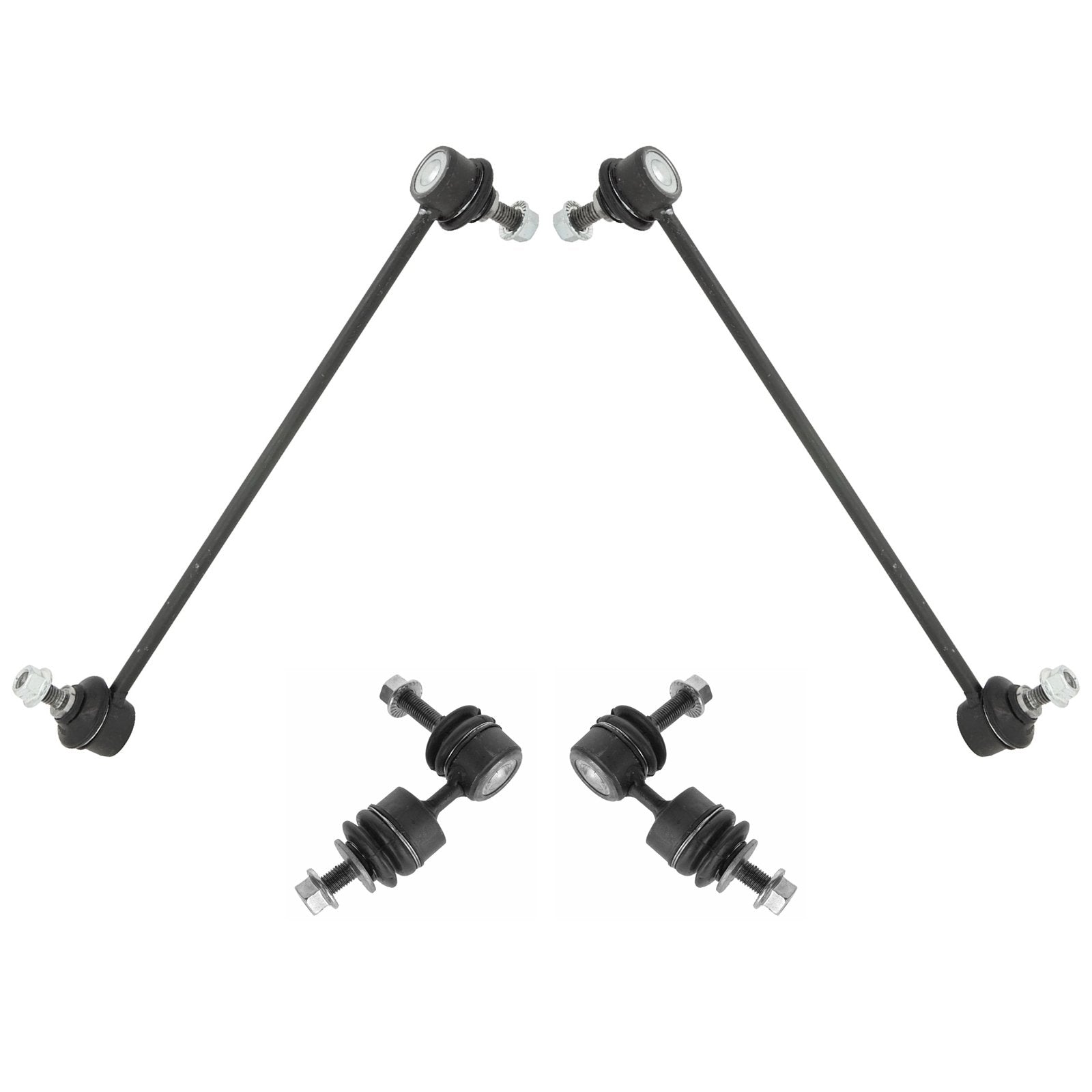 Trq Front & Rear Sway Bar Stabilizer Link Set Compatible With 2004-2009 Mazda 3 2006-2015 5