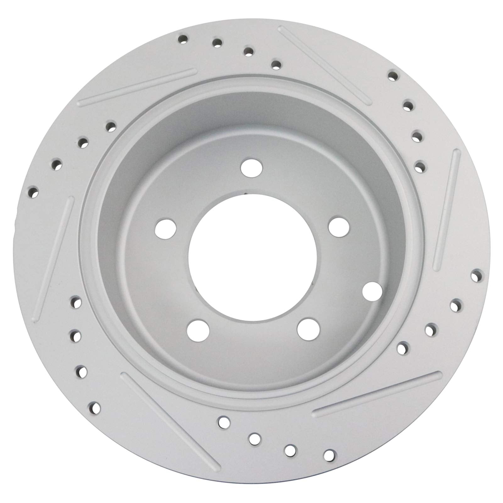 Trq Rear Performance Brake Rotor Drilled Slotted Pair Set For 2011-2014 200/2008-2014 Avenger / 2007-2012 Caliber / 2007-2017 La