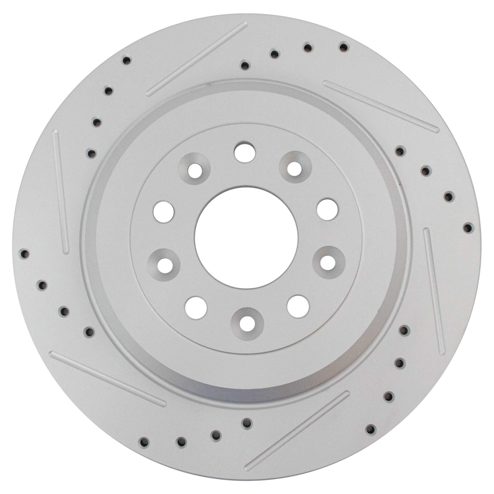 Trq Rear Performance Brake Rotor Drilled Slotted Pair Set For Edge/Explorer/Five Hundred/Flex/Freestyle/Mks/Mkt/Montego/Sable/Ta