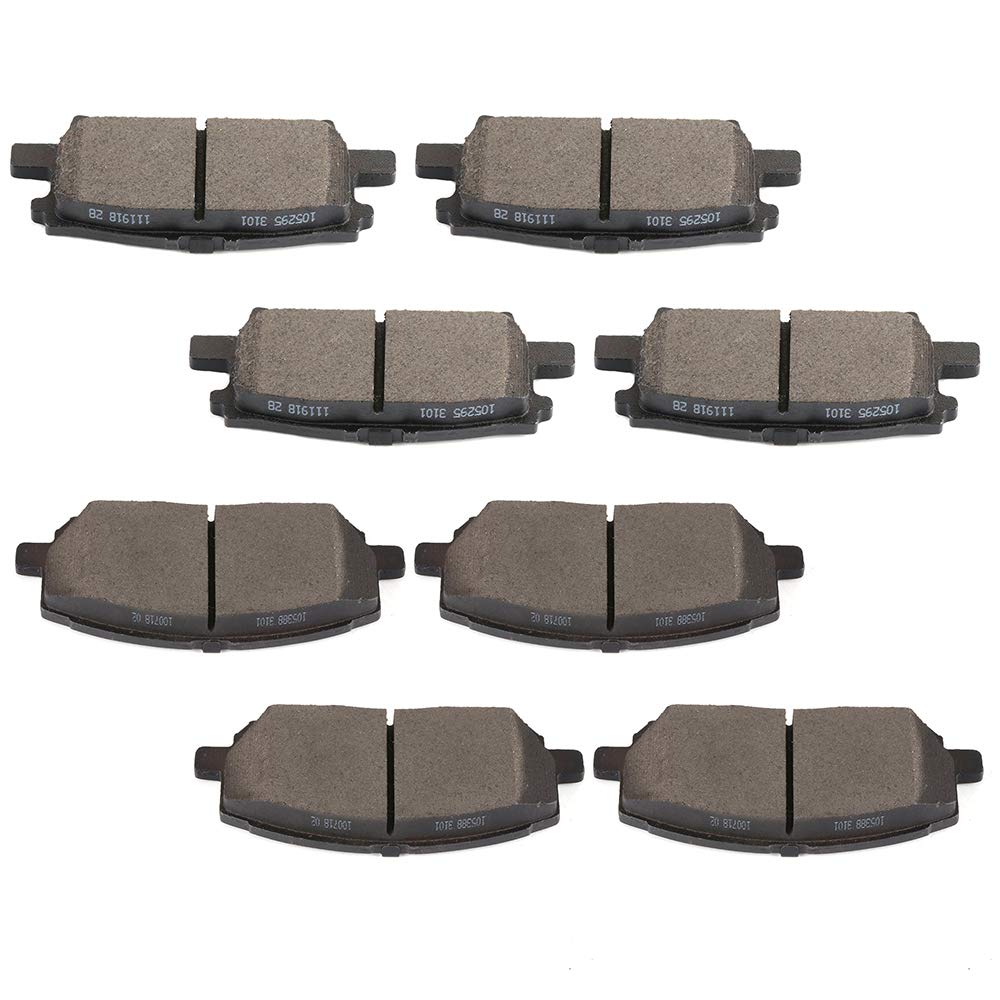 Cciyu D884 D996 Front & Rear Professional Ceramic Brake Pads Set Fit For 2004-2007 For Toyota For Highlander
