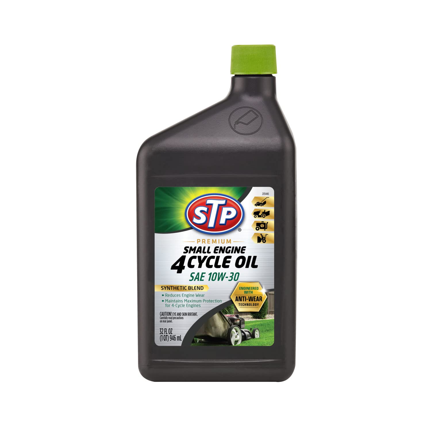 Stp Premium Small Engine 4 Cycle Oil Formula, Sae10W-30 Small Engine Oil Engine Care Formula Reduces Wear For Lawnmower, Push Mo