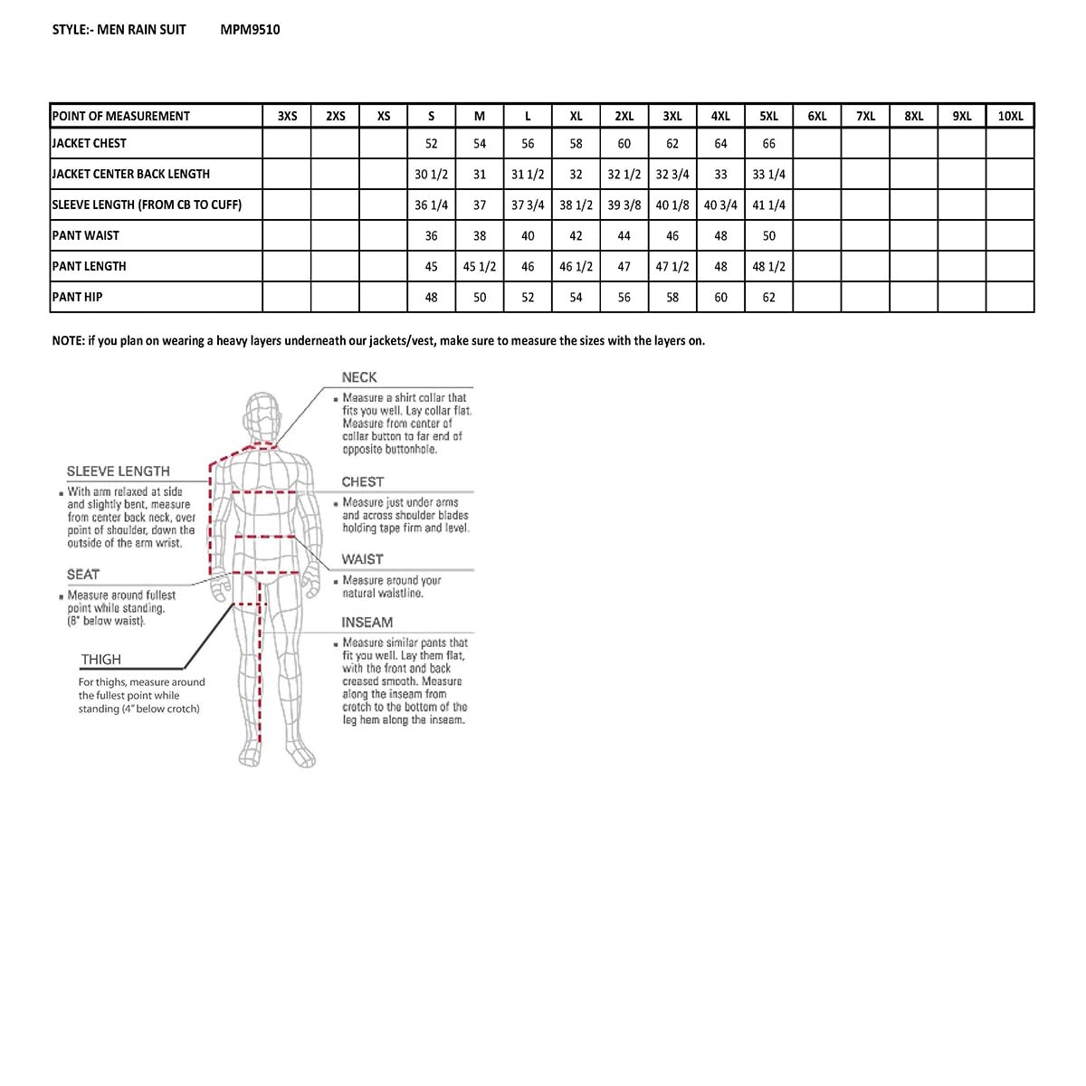 Milwaukee Leather MPM9510 Men's Black Water-Resistant Motorcycle Rain Suit with Hi Vis Reflective Tape - Small