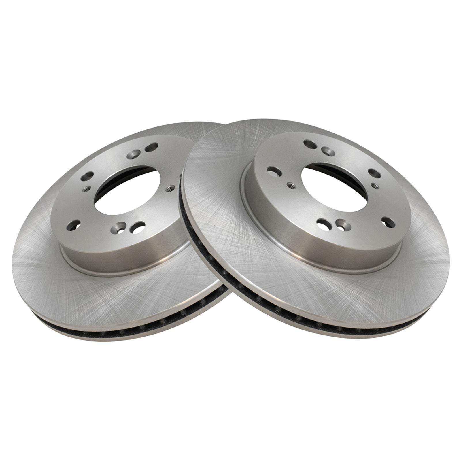 Trq Front Brake Pad & Rotor Kit Brake Pads Brake Rotor Semi-Metallic Compatible With 2013-2014 Acura Ilx