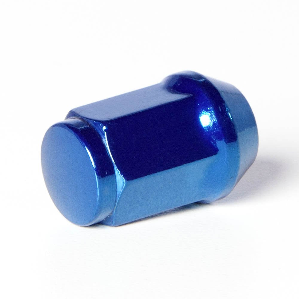 Circuit Performance 12X1.5 Blue Closed End Bulge Acorn Lug Nuts Cone Seat Forged Steel (20 Pieces)