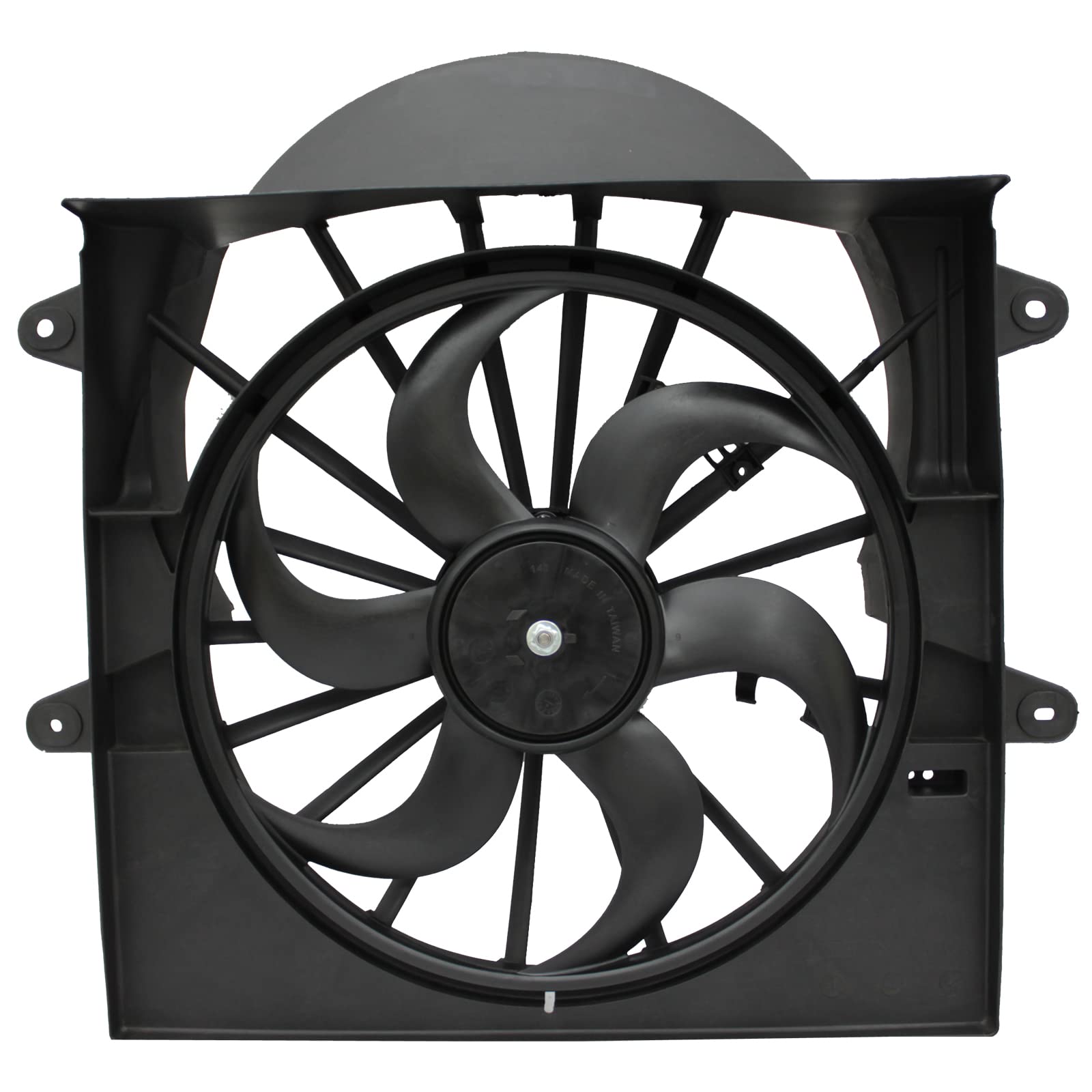 TYG OE Replacement(CAPA Quality) Cooling Fan Extra Silent for 2005-2009 Jeep Grand Cherokee 3.7/4.7L, 2006-2010 Commander 3.7/4.