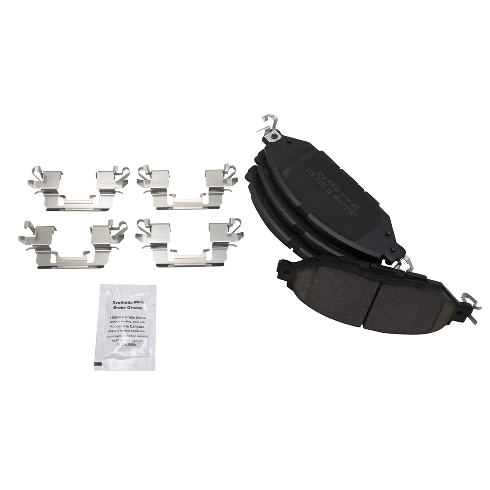 Trq Front Brake Pad & Rotor Kit Brake Pads Brake Rotor Ceramic Vented Premium G-Coated Compatible With 2013 Infiniti Jx35 2014-2