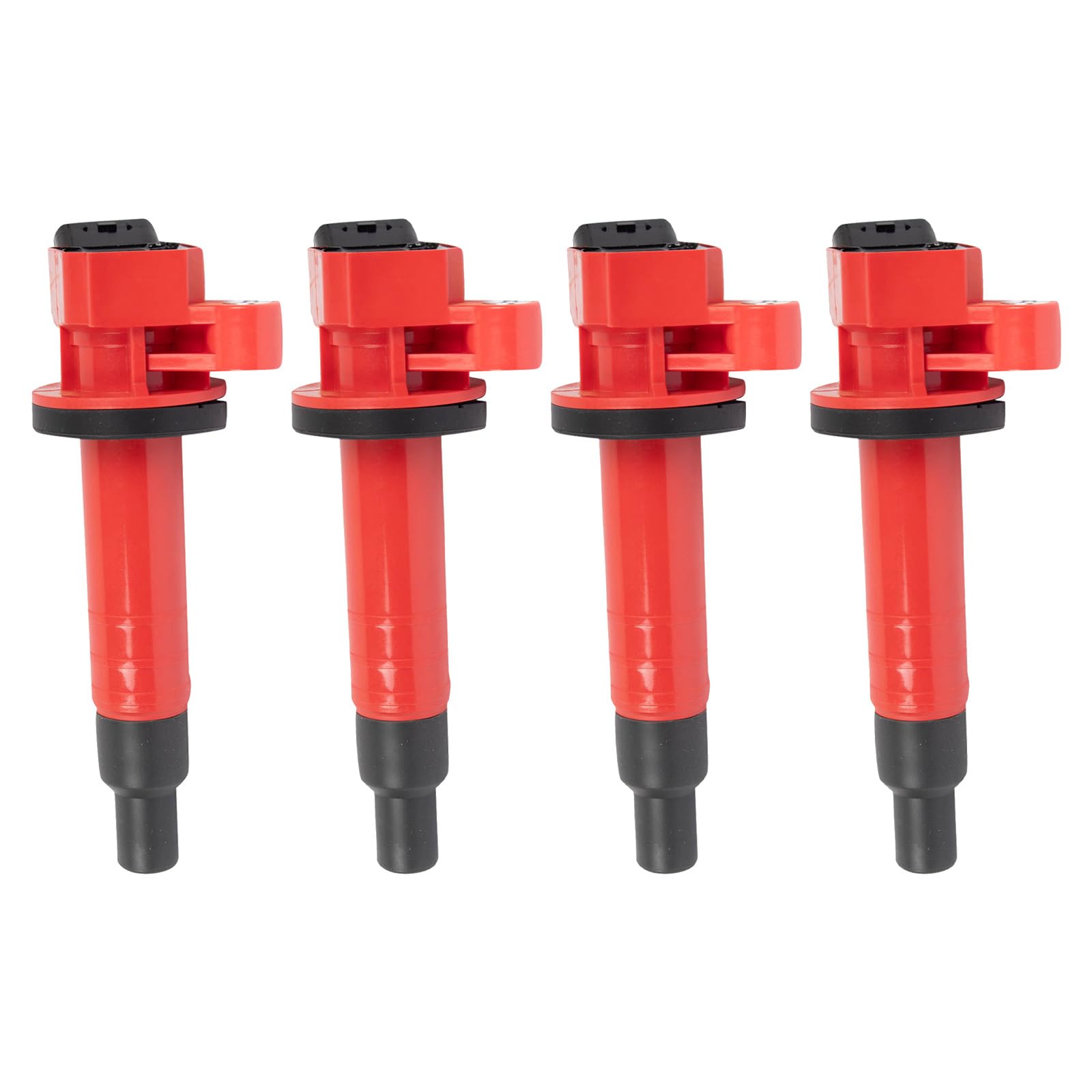 TRQ Ignition Coil Set Compatible with 1999-2002 Chevrolet Prizm 2003-2008 Pontiac Vibe 2000-2005 Toyota Celica 1999-2008 Corolla