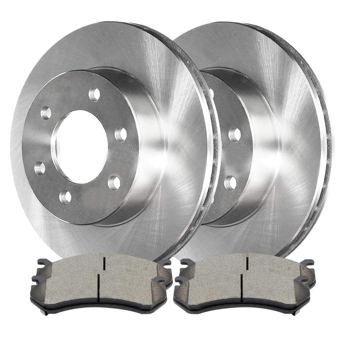 Autoshack Brake Rotors With Brake Pads Front Brake Rotor & Pad Replacement Kit For Gmc Savana 1500 Sierra 1500 Classic Yukon Xl 1500 Chevy Silverado 1500 Tahoe Suburban 1500 Rscd65056-65056-785-2-4