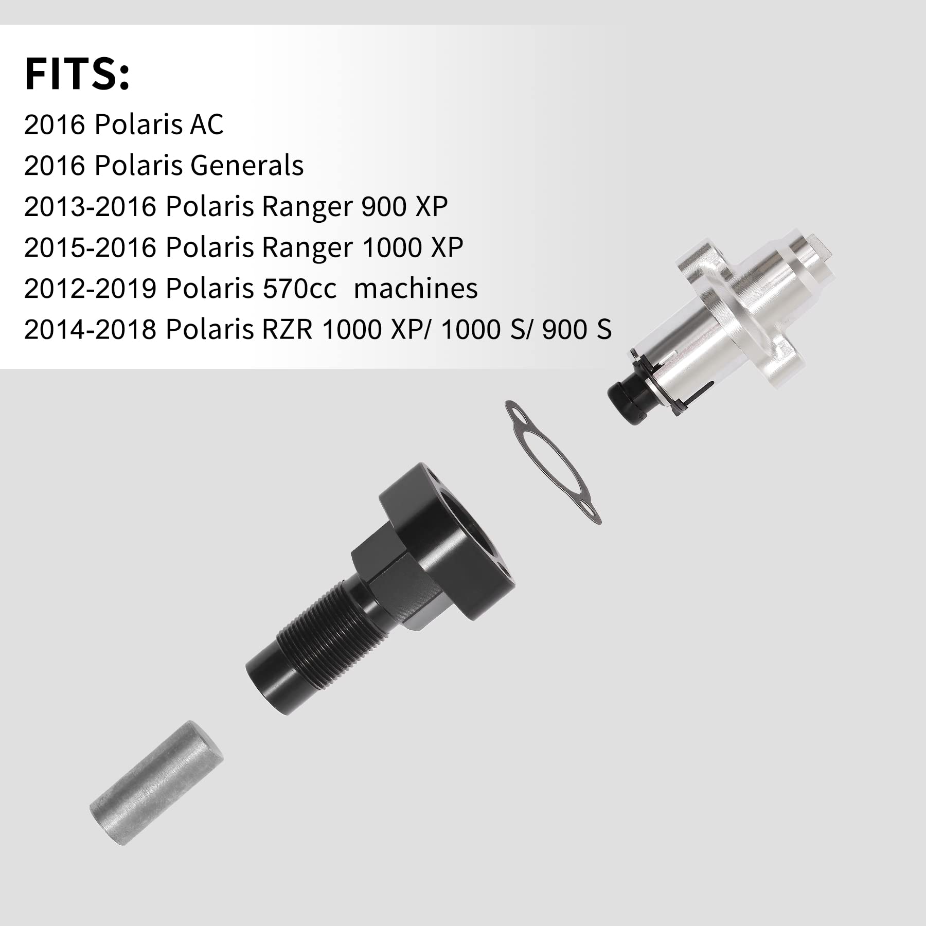 Automatic Cam Chain Tensioner for Polaris 2013-2016 Ranger 900 XP, 2015-2016 Ranger 1000 XP,2014-2018 RZR 1000 XP/ 1000 S/ 900 S