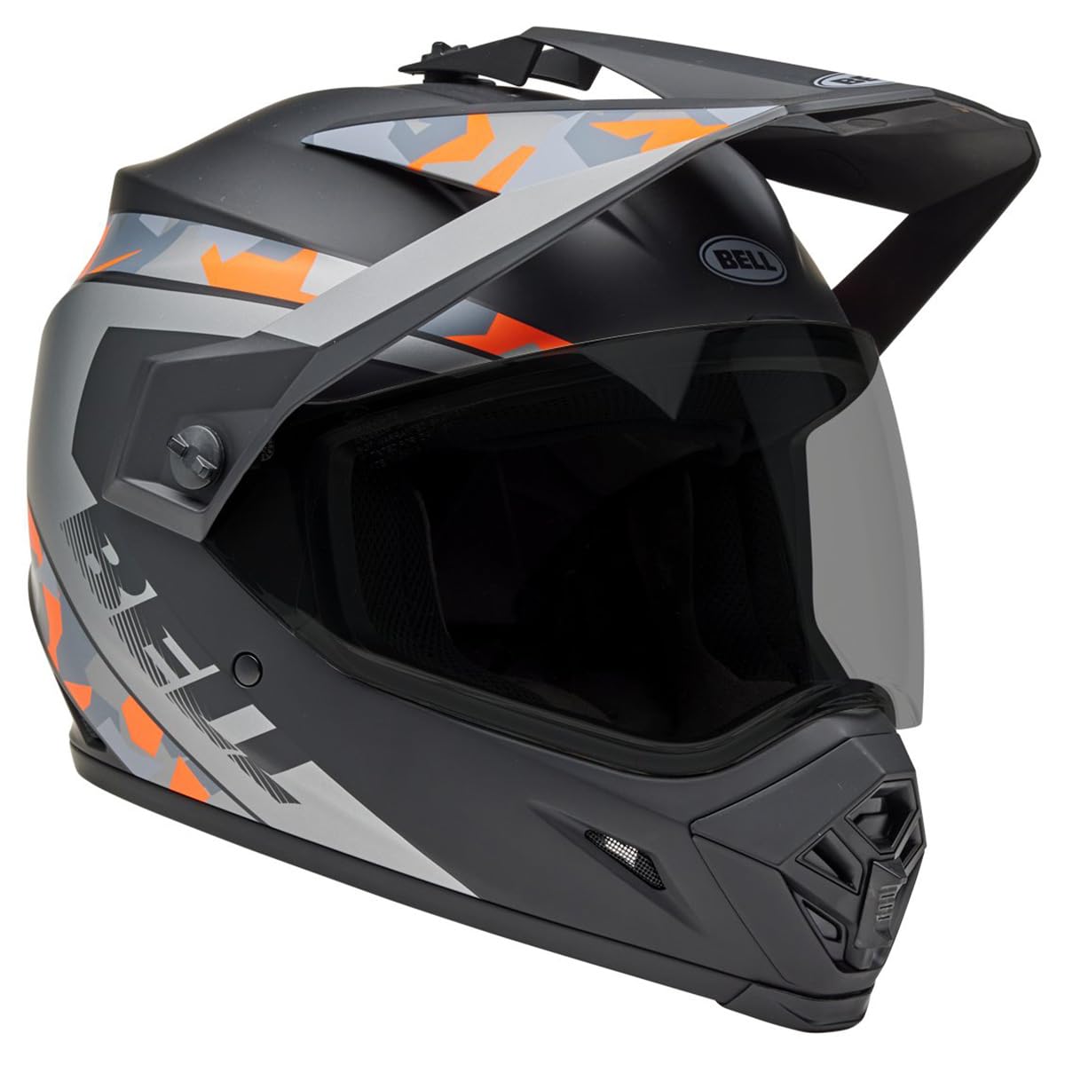 Bell Mx-9 Adventure Mips Dirt Helmet (Matte Mesa Black/Orange Camo - Large)