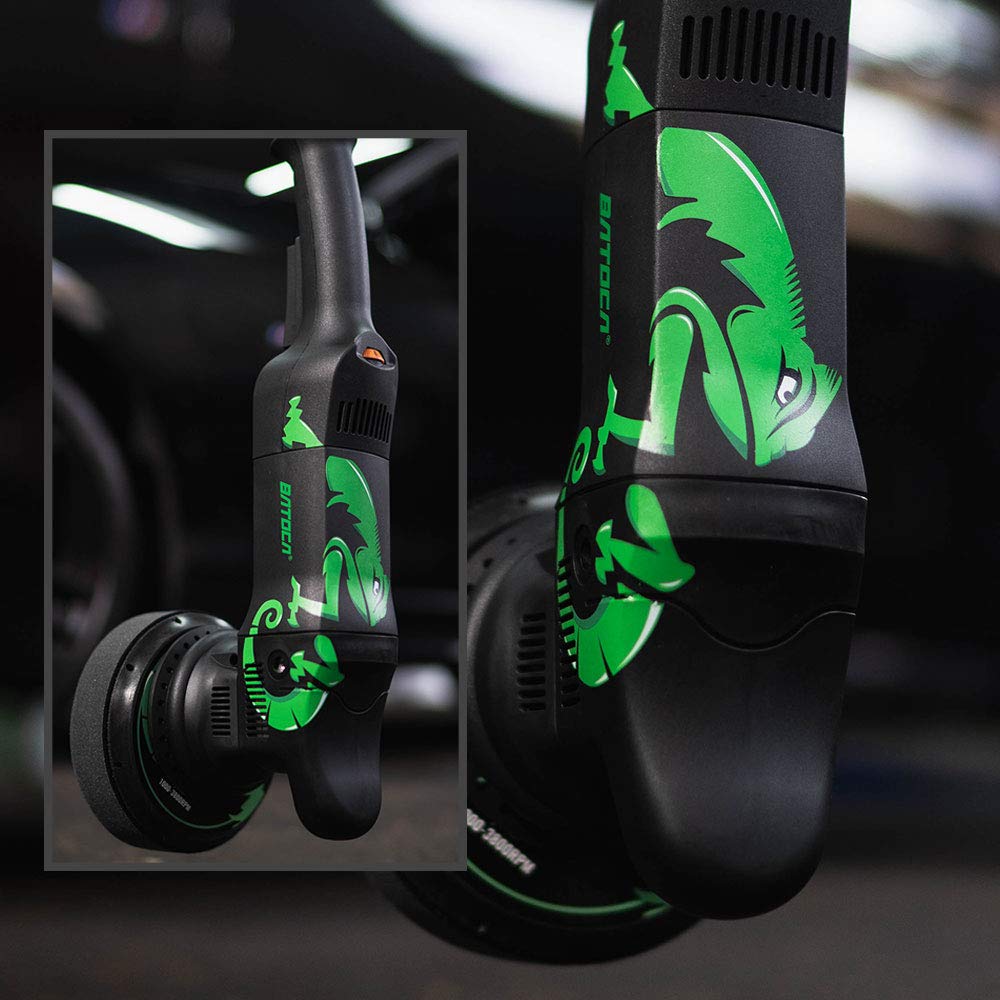 Batoca Dual Action Polisher, Auto Buffers And Polishers, Da Buffer For Car Detailing, 6 Inches And 700W Random Orbital,6 Variable Speed With Polishing Pads For Waxing,Buffing,Sanding