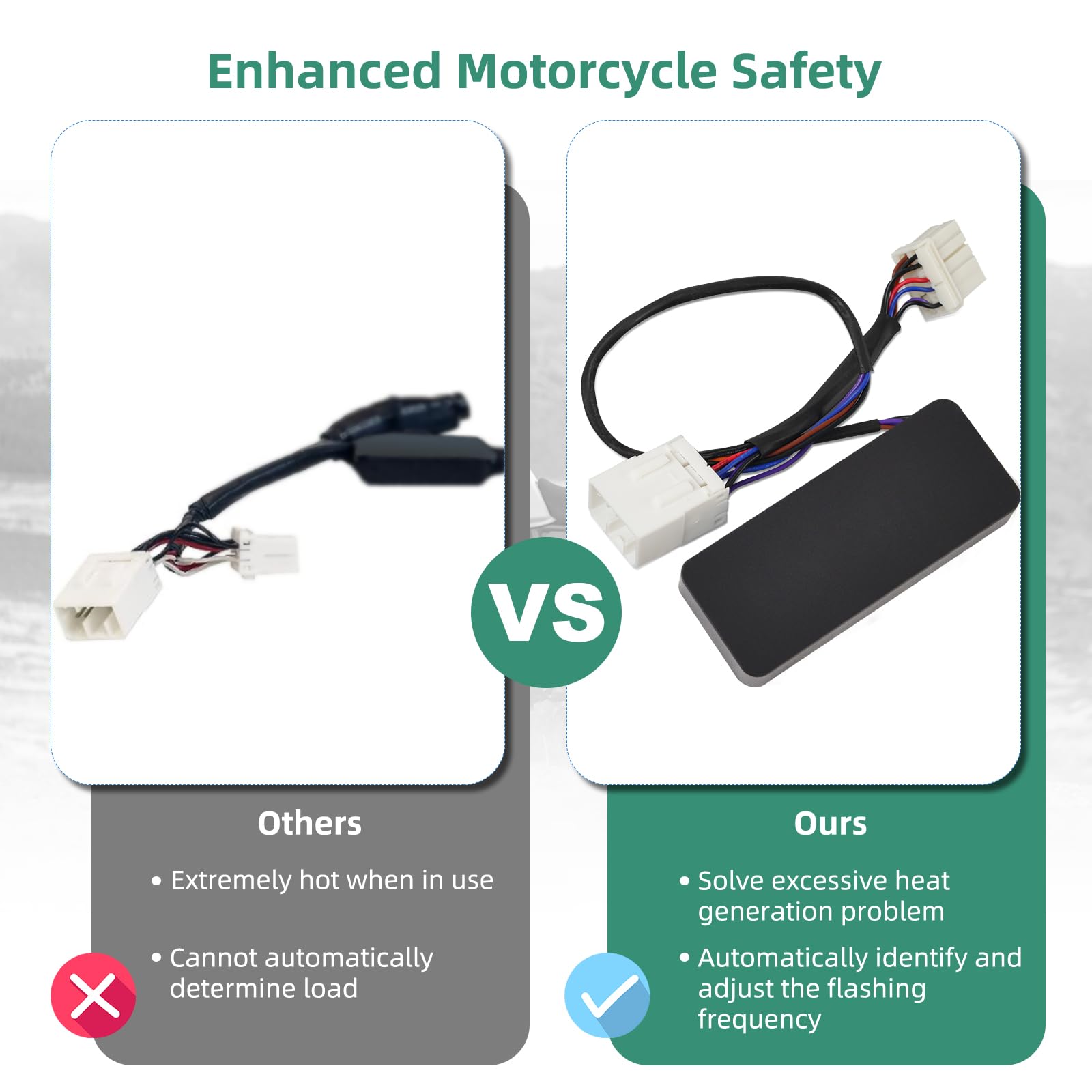 Briidea Load Equalizer And Stabilizer Controller/Resistor Compatible With Harley Davidson Motorcycle, Led Turn Signals, Plug And