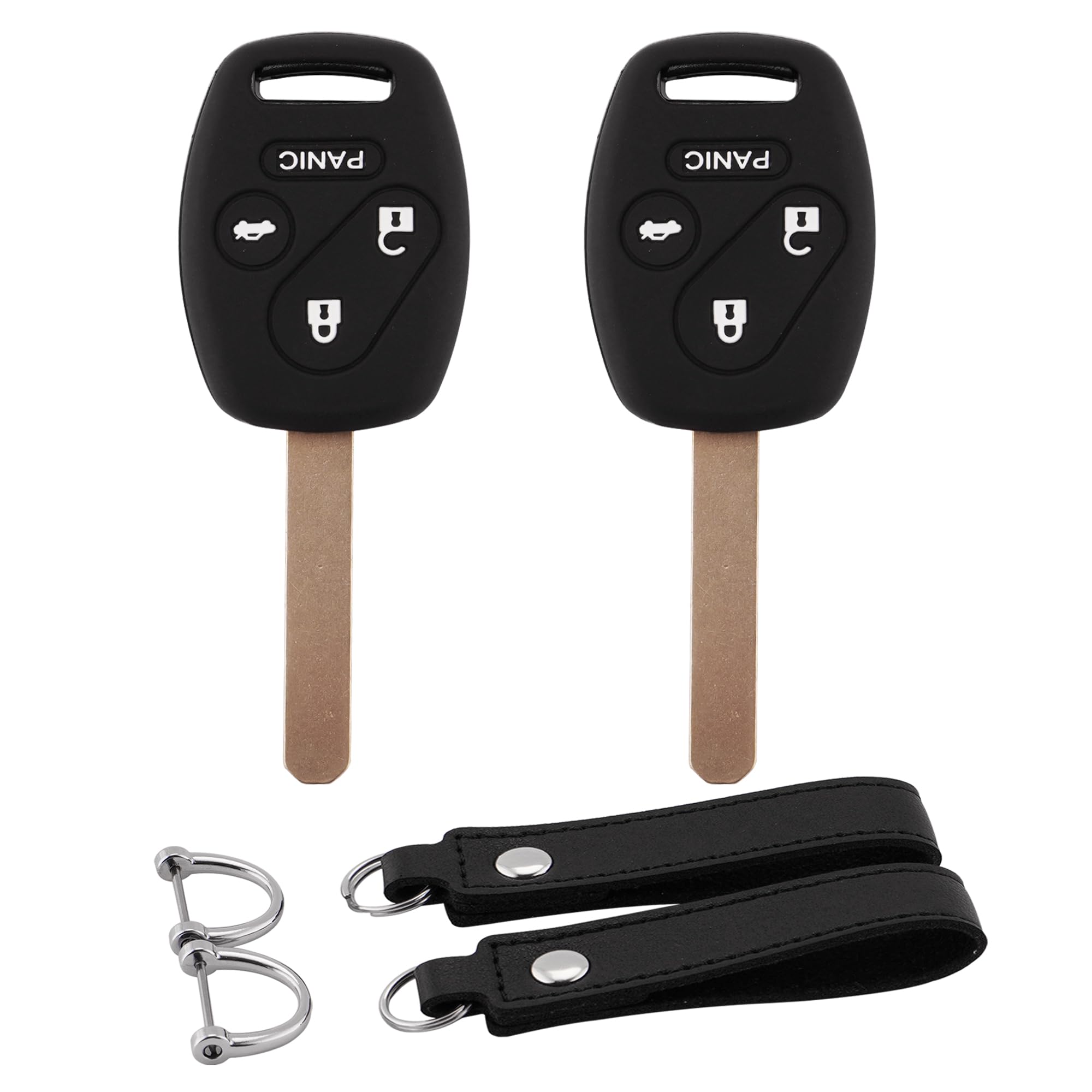 Koaudb Silicone Key Fob Protector Compatible With Honda Accessories 4 Buttons Accord Accord Crosstour Civic Cr-V Pilot Element S