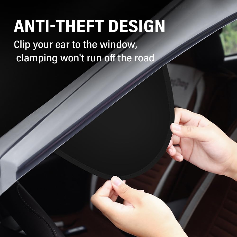 Carleef Magnetic Windshield Cover For Ice And Snow,Anti-Theft Car Windshield Snow Cover With 5 Invisible Magnets,All-Season Univ