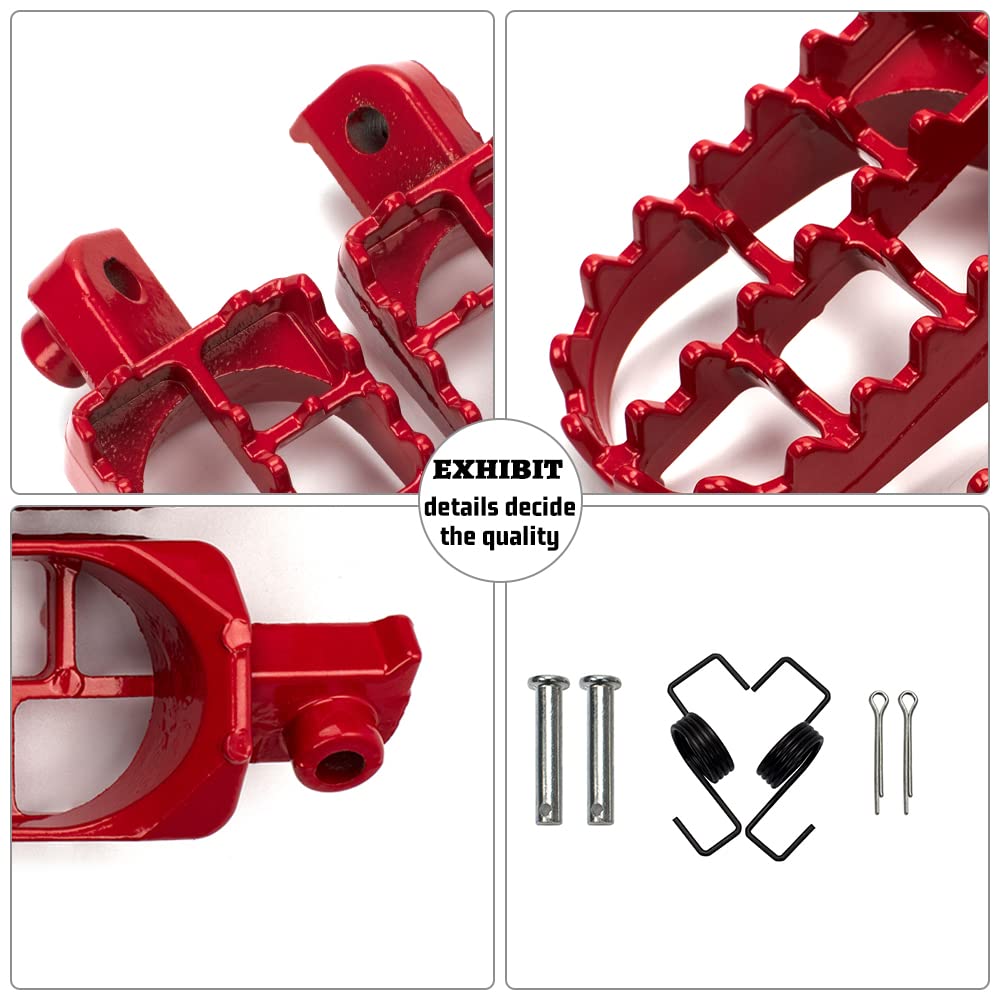 Xingwu Dirt Bike Footrest,Aluminium Footpegs Pedals,For Xr50R Pw50 Crf70 Tw200 Klx110 Crf50 50Cc 70Cc 90Cc 110Cc 125Cc Taotao Mo
