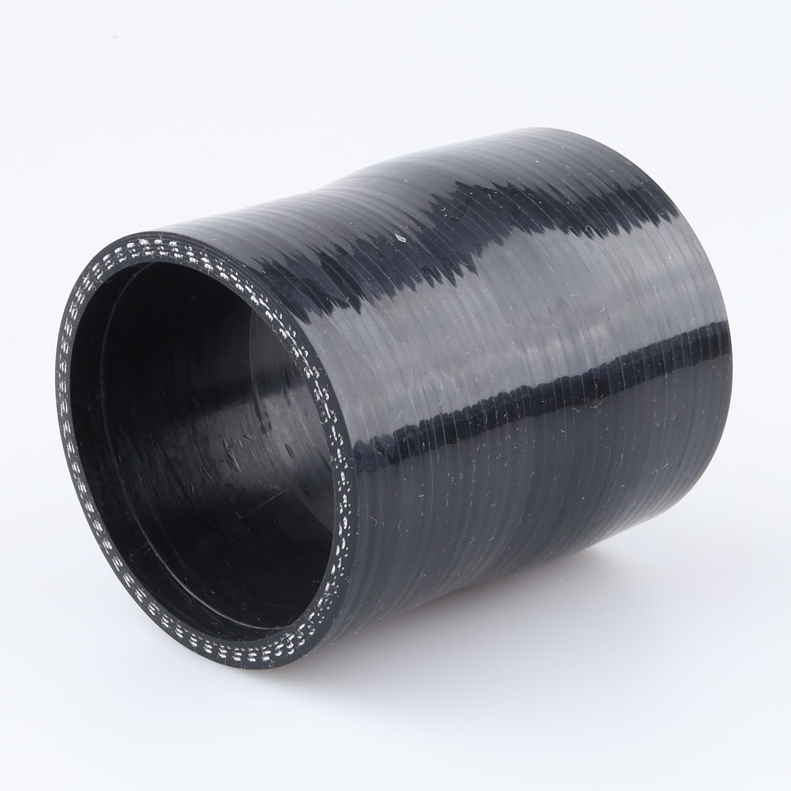 Ac Performance Id 2-3/8'' To 2-3/16'' (60Mm To 55Mm) Silicone Hose Straight Reducer 3-Ply Reinforced Black, 3'' Length