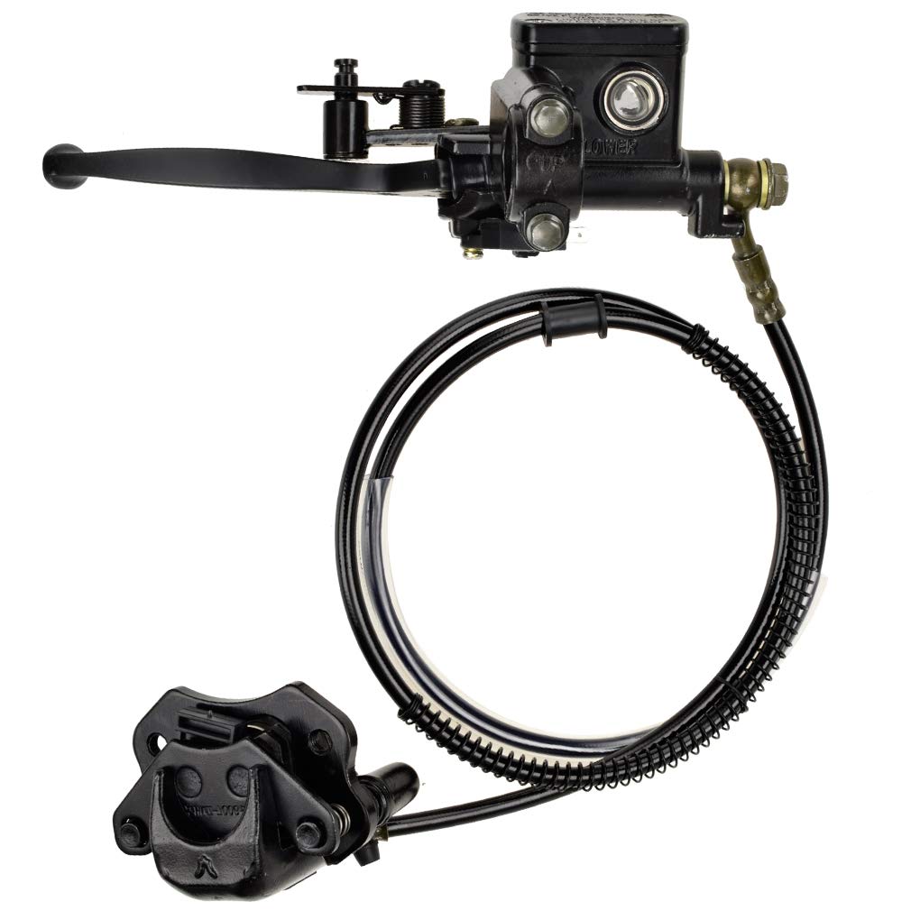 Hiaors Left Hydraulic Brake Master Cylinder Caliper For Taotao Sunl Roketa Nst 50Cc 70Cc 90Cc 110Cc 125Cc Peace Eagle Cool Sport