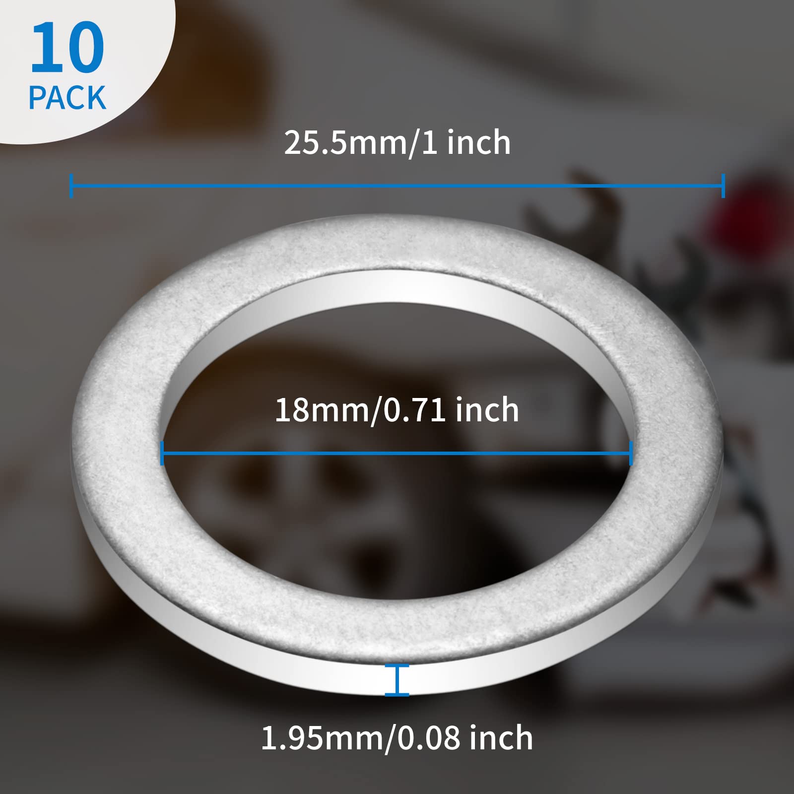 Transmission Fluid Drain Plug Crush Washer for Honda Accord Acura Civic Ridgeline Odyssey CRV CR-V Pilot Fit Element, Replacemen