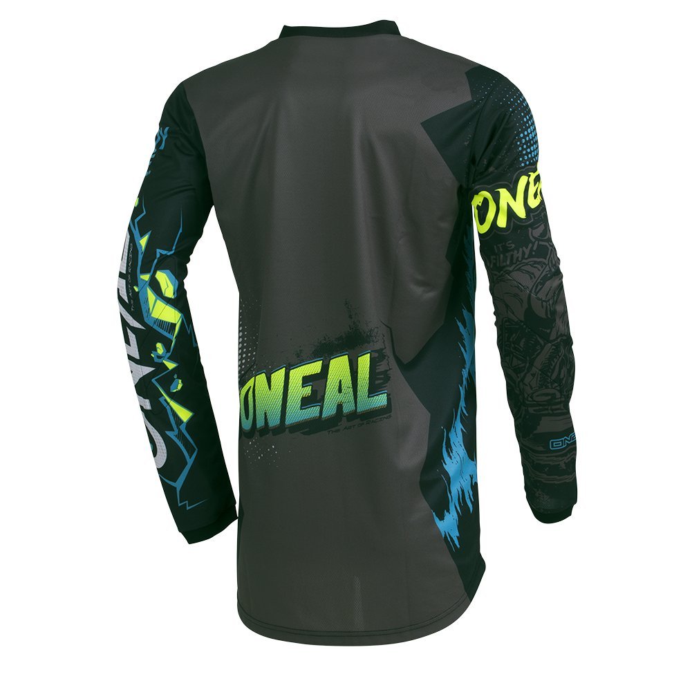 O'Neal 001E-914 Men'S Element Villain Jersey (Gray, Large)