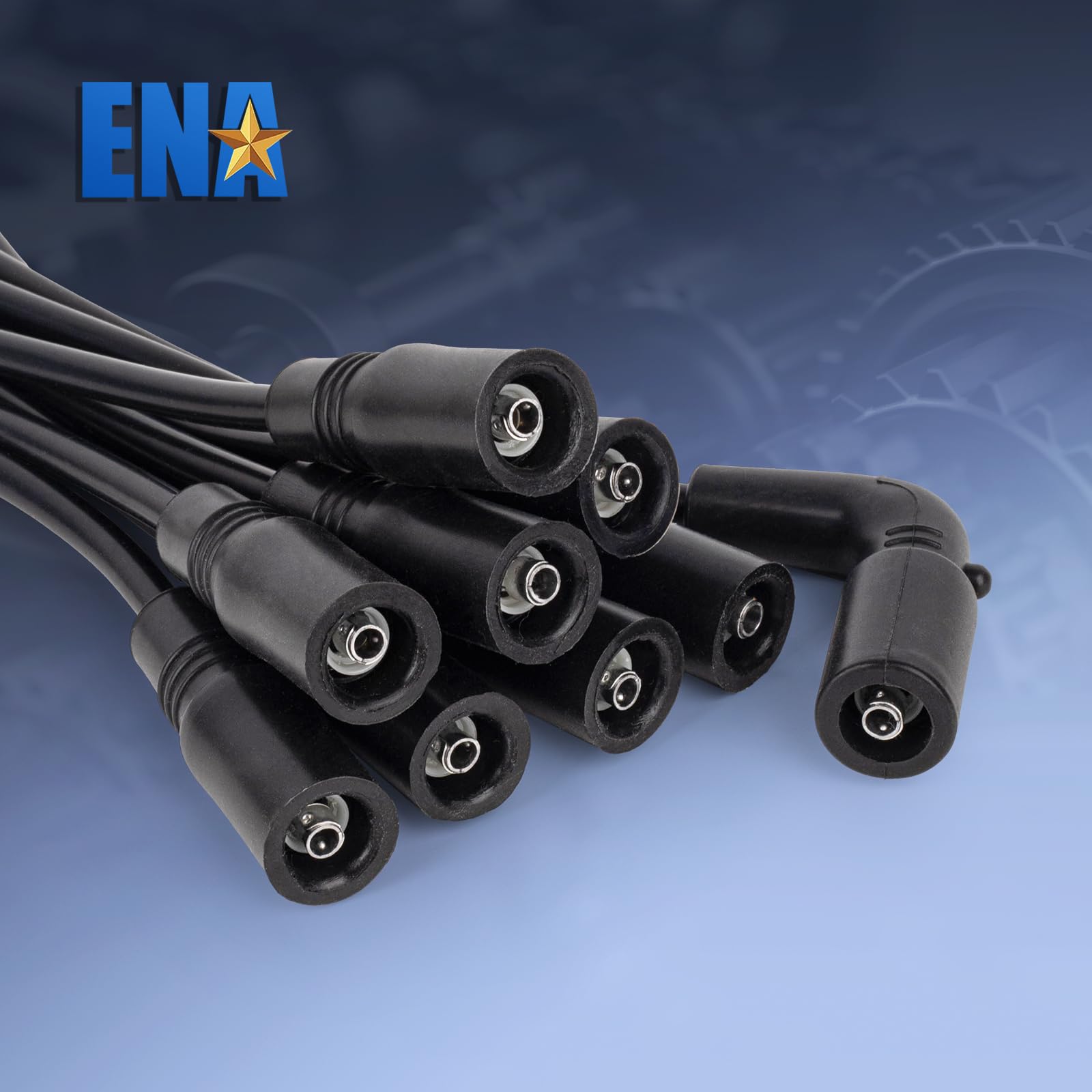 ENA Spark Plug Wire Set Compatible with Chevrolet GMC Cadillac Express Savana C2500 C3500 K2500 K3500 C1500 K1500 G3500 1500 250
