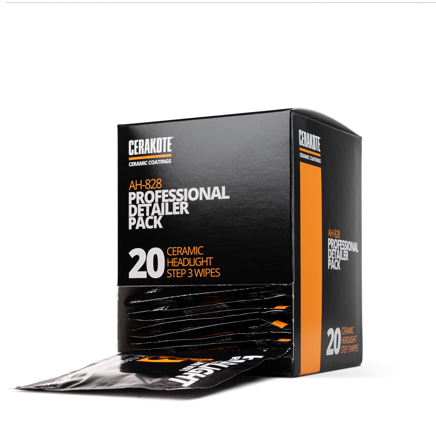 Cerakote Ceramic Headlight Restoration Pro Kit - 20 Ceramic Wipes - Brings Headlights Back To Like New Condition - Step 3 Only