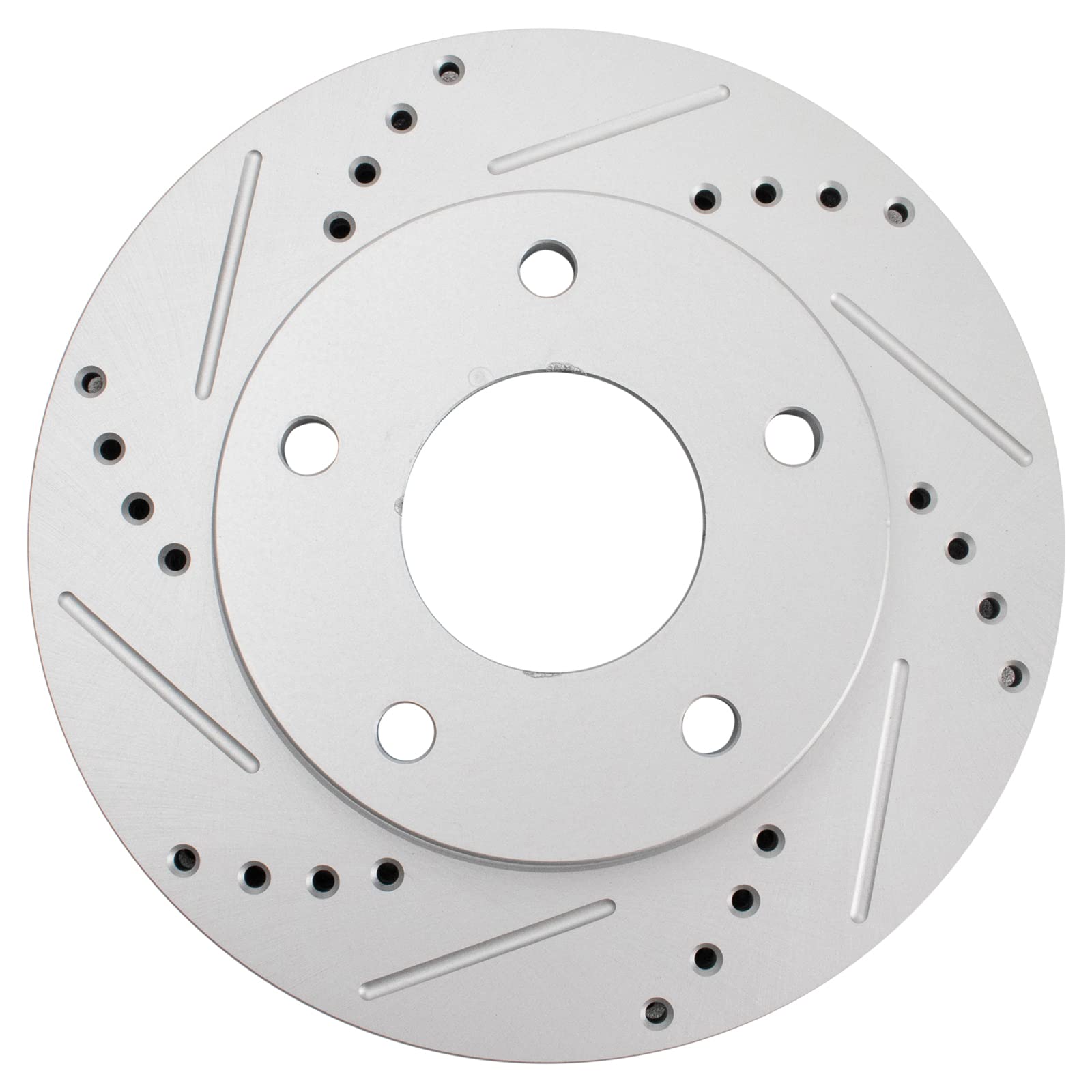 Trq Performance Brake Rotor Drilled & Slotted G-Coated Front Or Rear