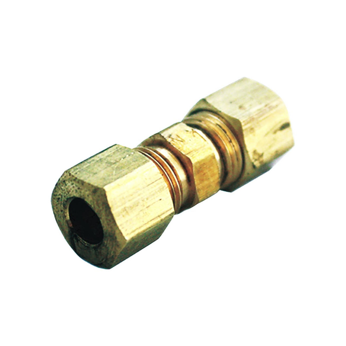 JMF 3/4 in. Dia. x 3/4 in. Dia. Compression to Compression to Compression Yellow Brass Union
