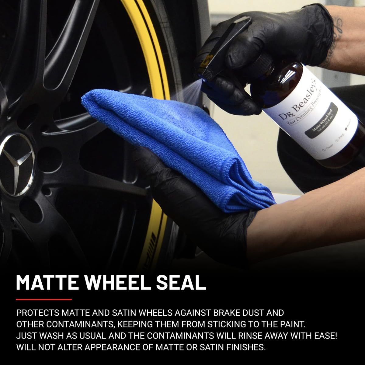 Dr. Beasley'S S31D12 Matte Wheel Seal - 12 Oz., Designed For Matte Painted Wheels, Preserves Matte Appearance, Readily Biodegrad