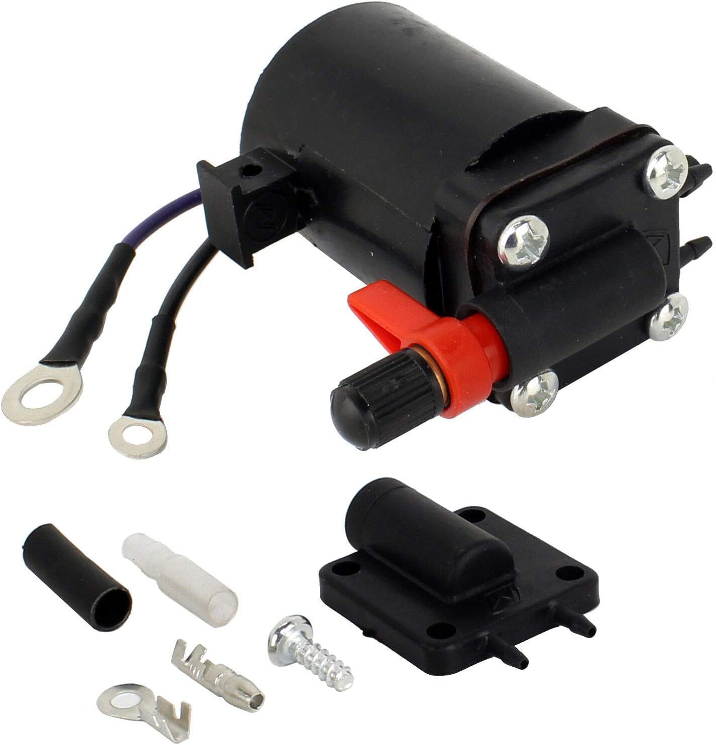 Fasworx Fuel Primer Choke Solenoid Valve Compatible With Omc Johnson Evinrude 9.9-300 Hp 1980-2005 Outboard 5007356 5828665 397909