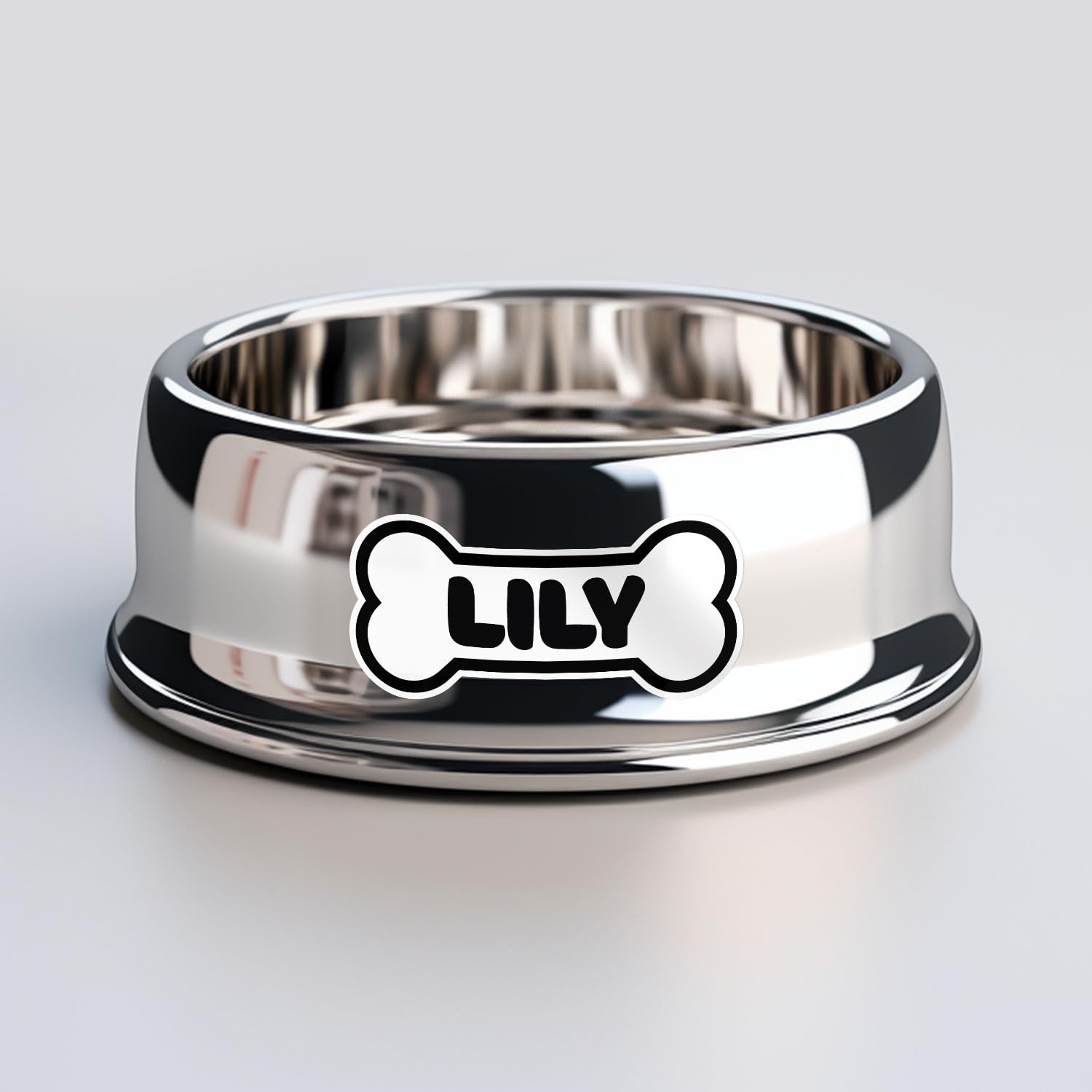 Lily Dog Name Sticker - Waterproof Vinyl Decal For Car Bumper, Laptop, Water Bottle, Wall, And Window, Size - 5'' Longer Side