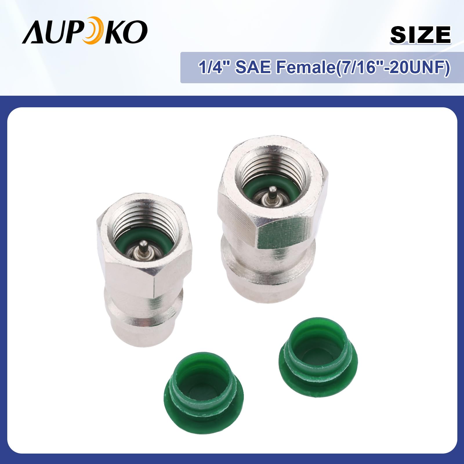 R12 To R134A Conversion Kit, Include R12 R22 To R134A High/Low Fitting Port Retrofit 1/4 Sae To 7/16''-20 Unf Conversion Adapter