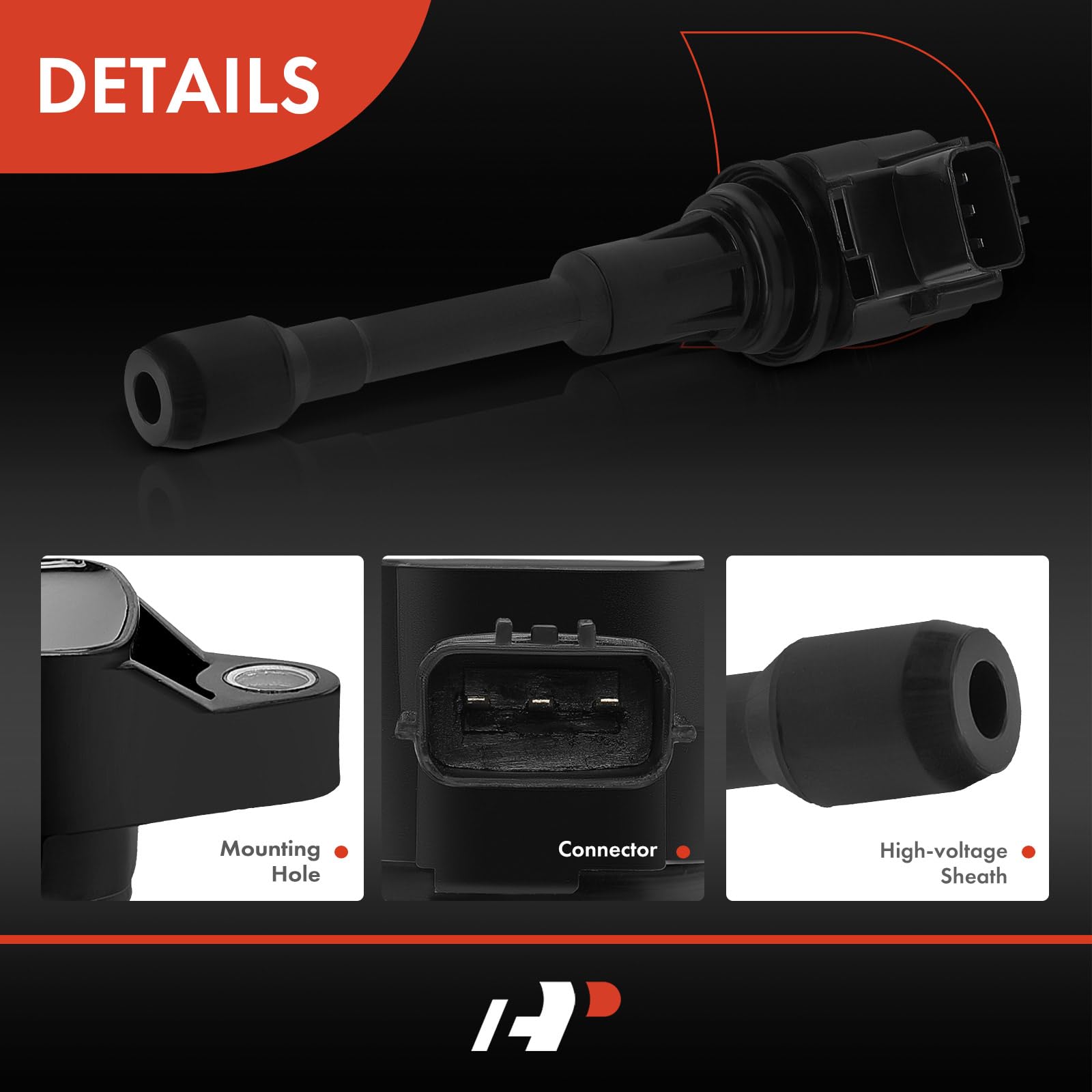 A-Premium Engine Ignition Coil Packs Compatible With Nissan Altima Rogue Sentra Tiida Versa X-Trail Fx50 M56