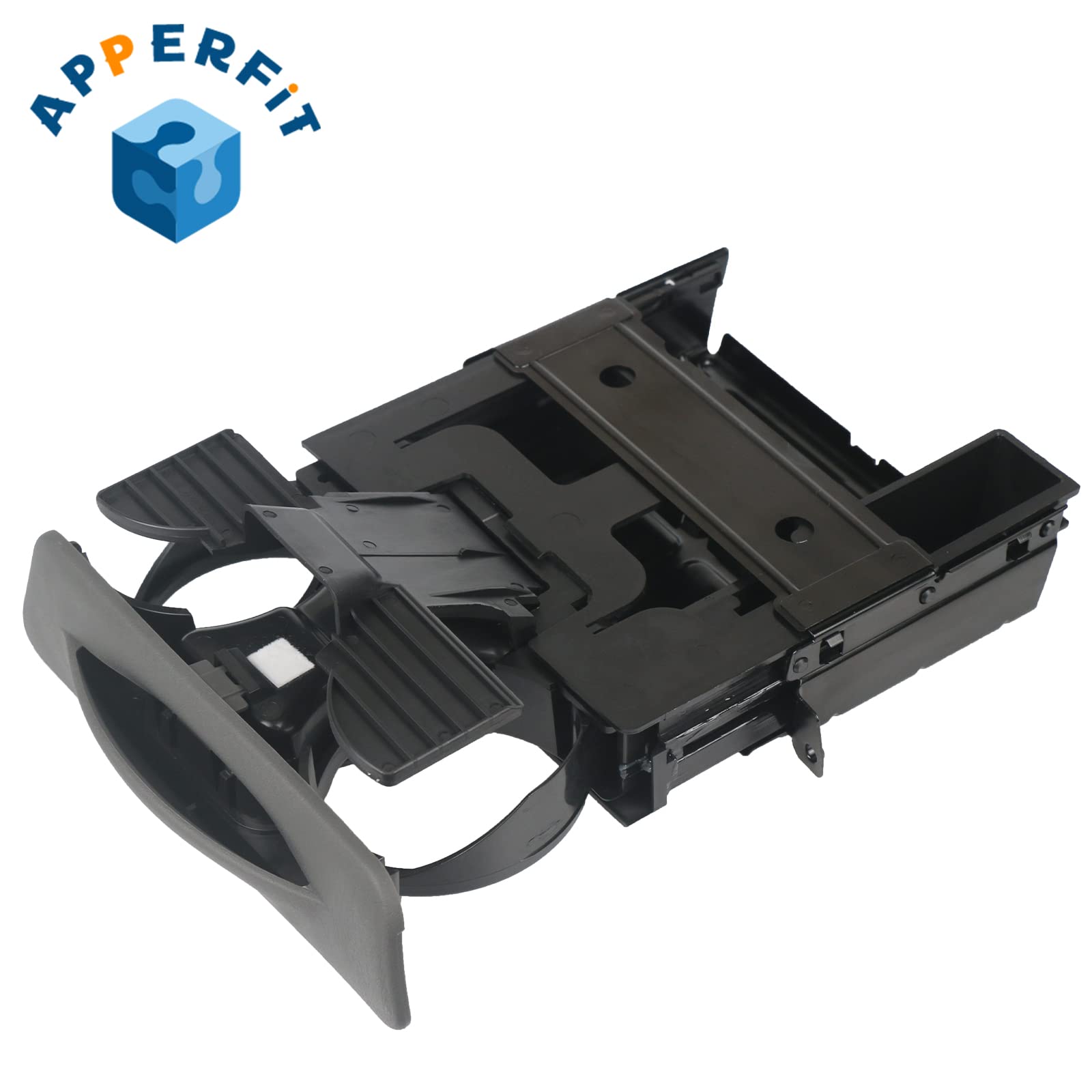 Apperfit In Dash Cup Holder (Dark Gray) For 1999-2004 Ford F250 F350 F450 F550 Super Duty Truck 2000-2004 Excursion