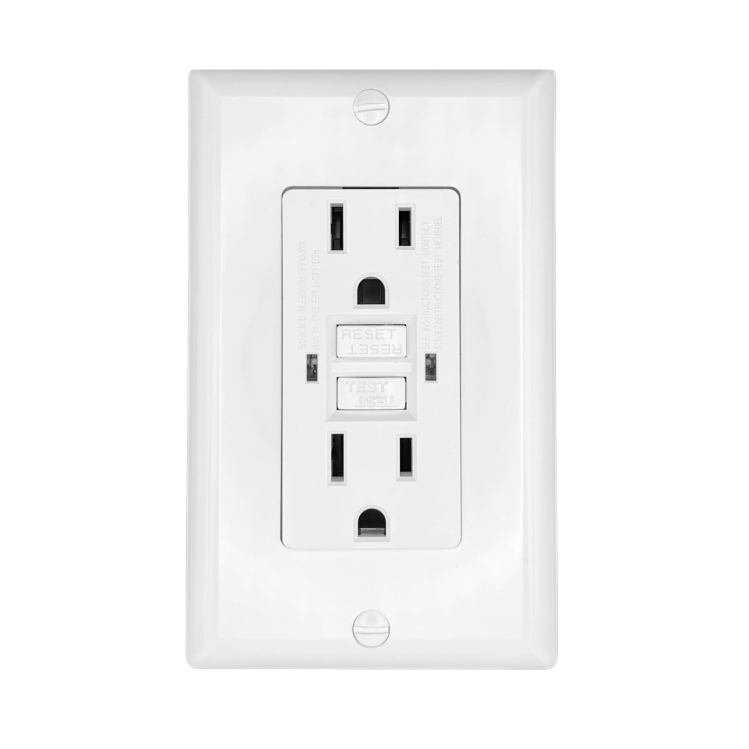 Rv Designer S801, Dual Gfci Outlet With Cover Plate, White, Ac Electrical
